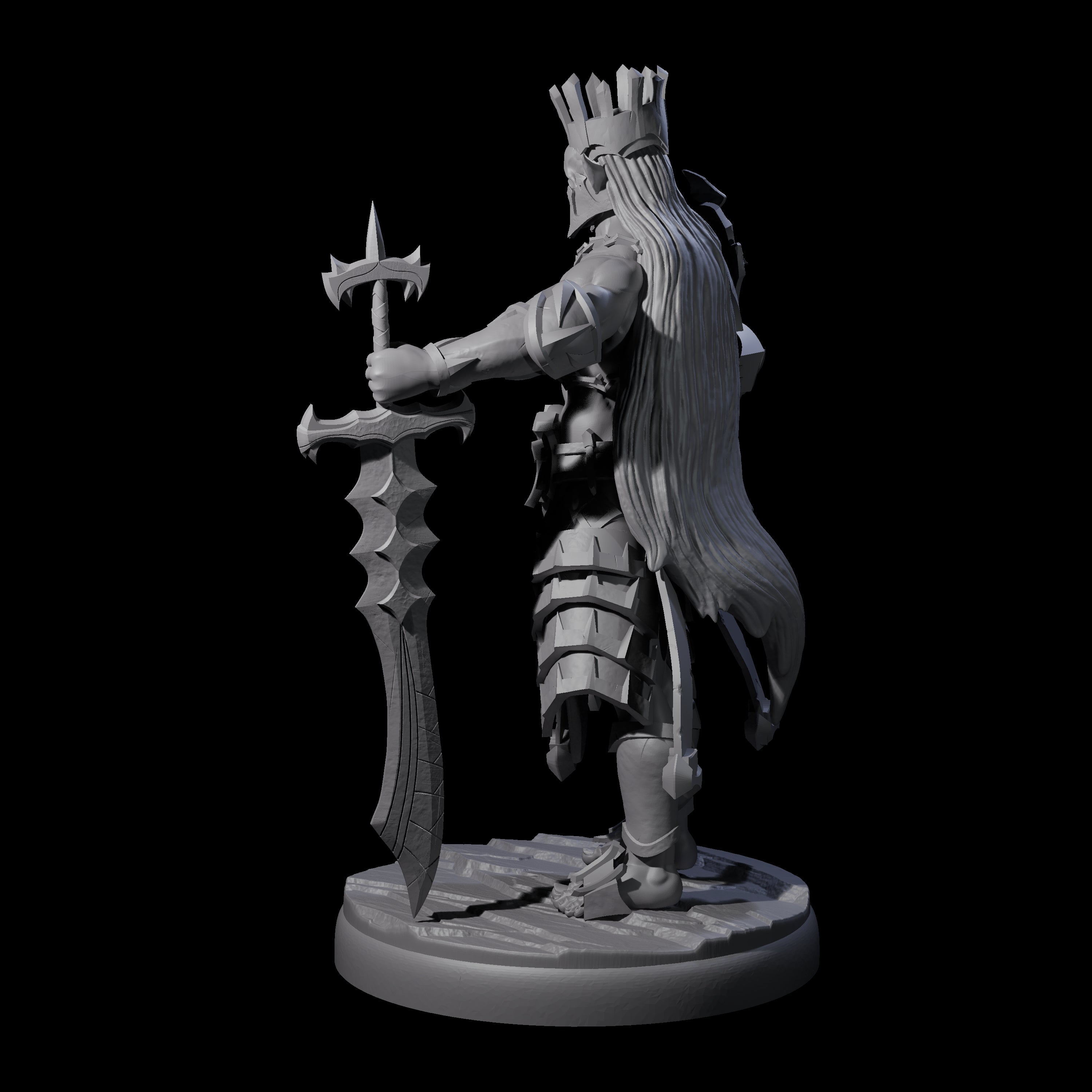 Deadly Dark Elf Marauder F Miniature for Dungeons and Dragons, Pathfinder or other TTRPGs