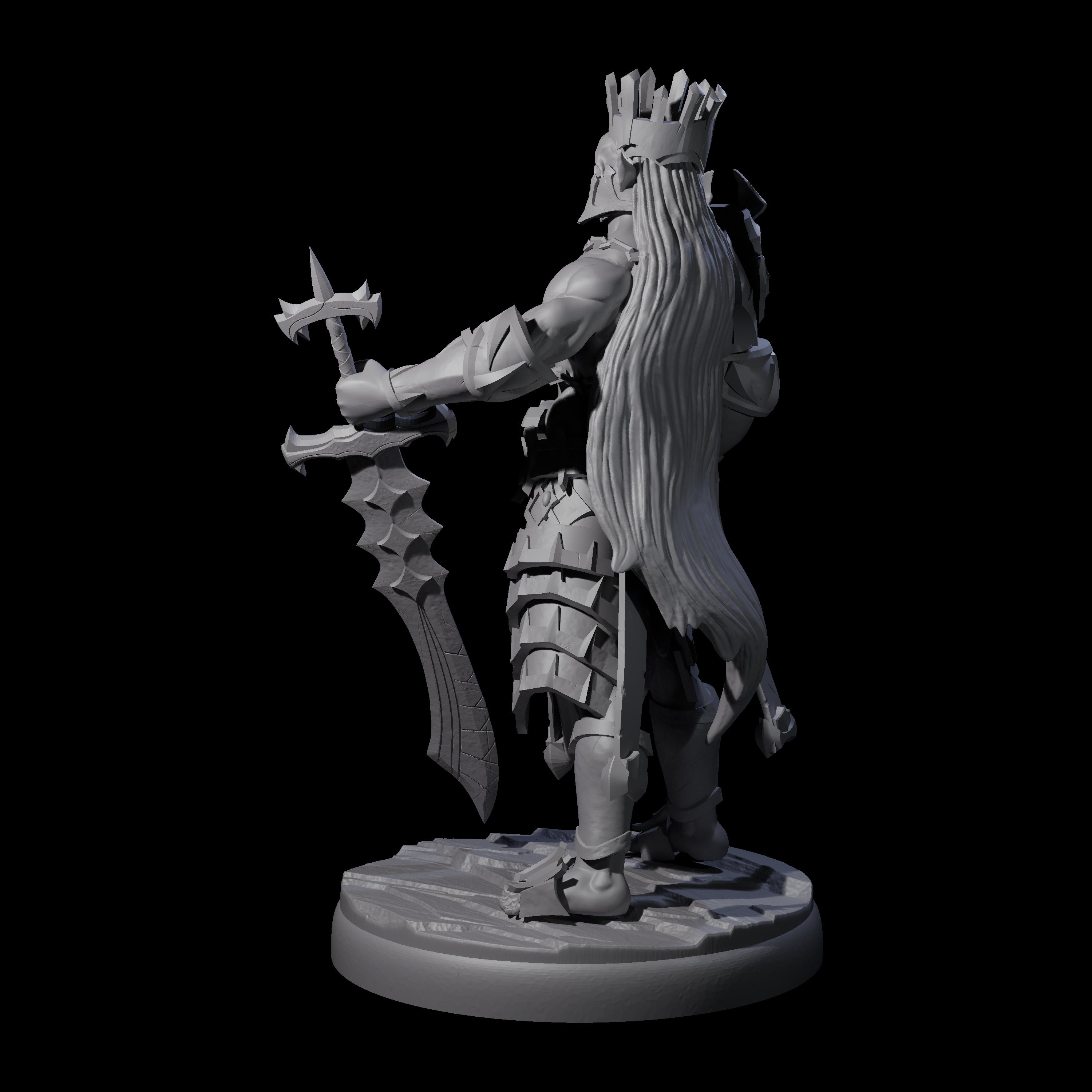 Deadly Dark Elf Marauder K Miniature for Dungeons and Dragons, Pathfinder or other TTRPGs