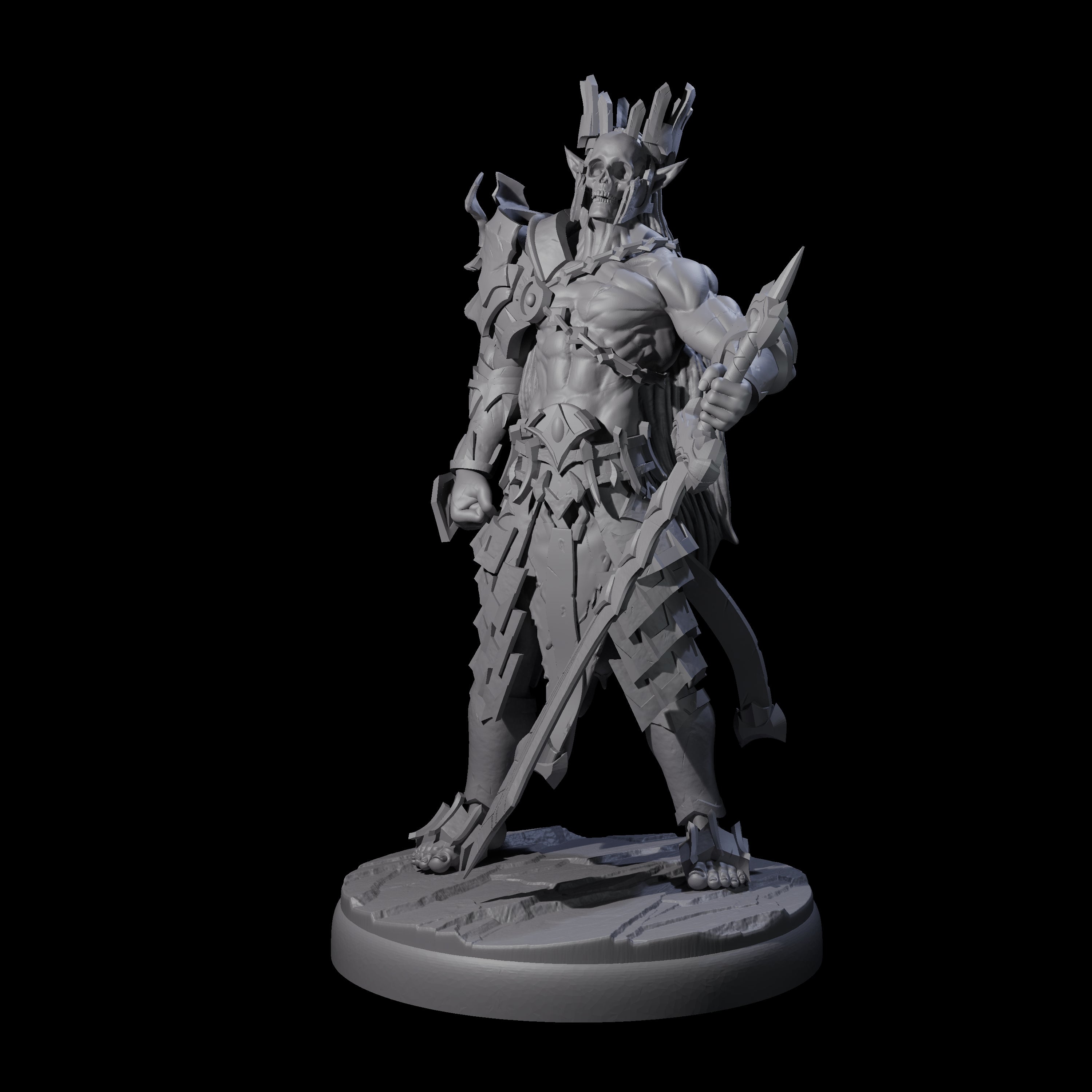Deadly Dark Elf Marauder K Miniature for Dungeons and Dragons, Pathfinder or other TTRPGs
