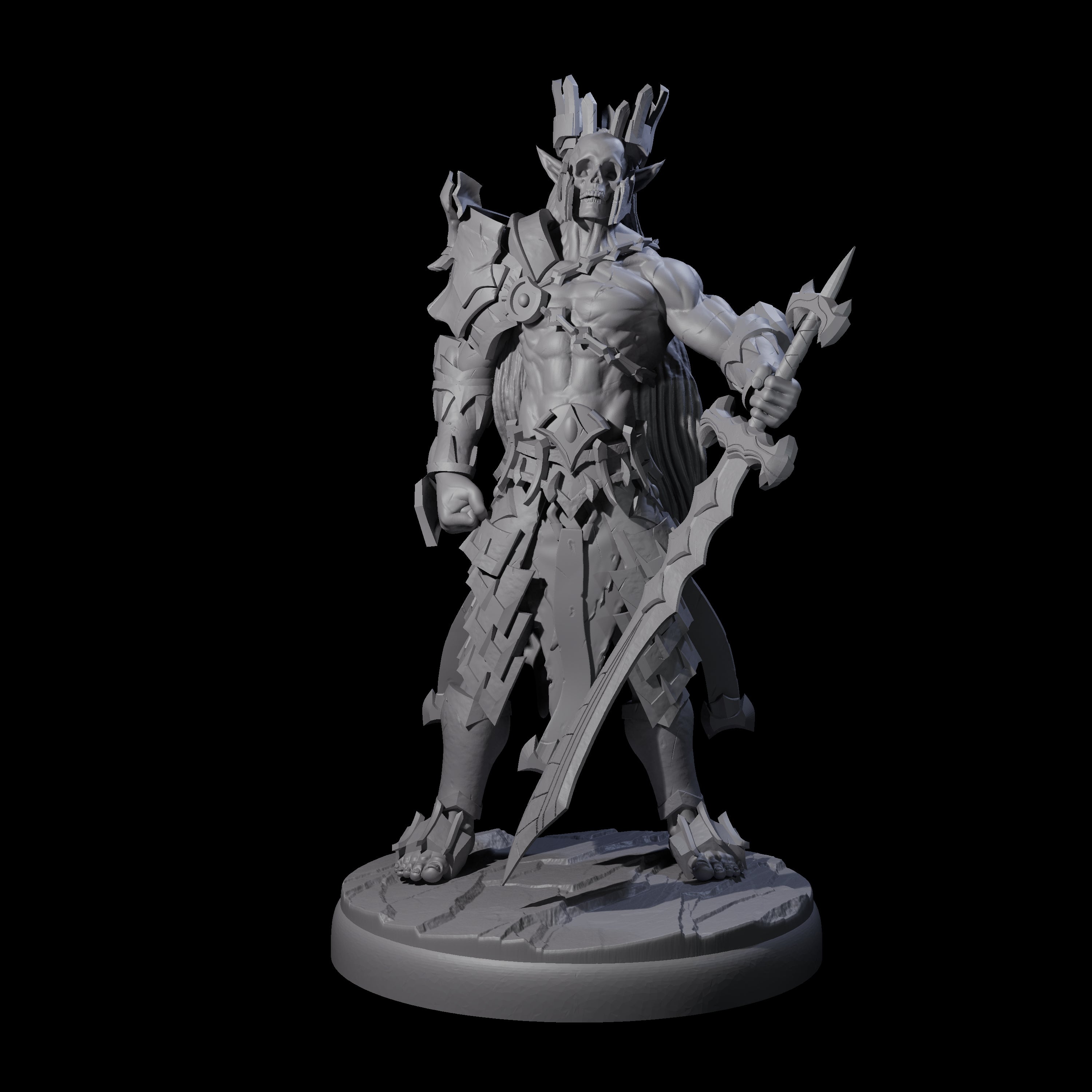 Deadly Dark Elf Marauder K Miniature for Dungeons and Dragons, Pathfinder or other TTRPGs