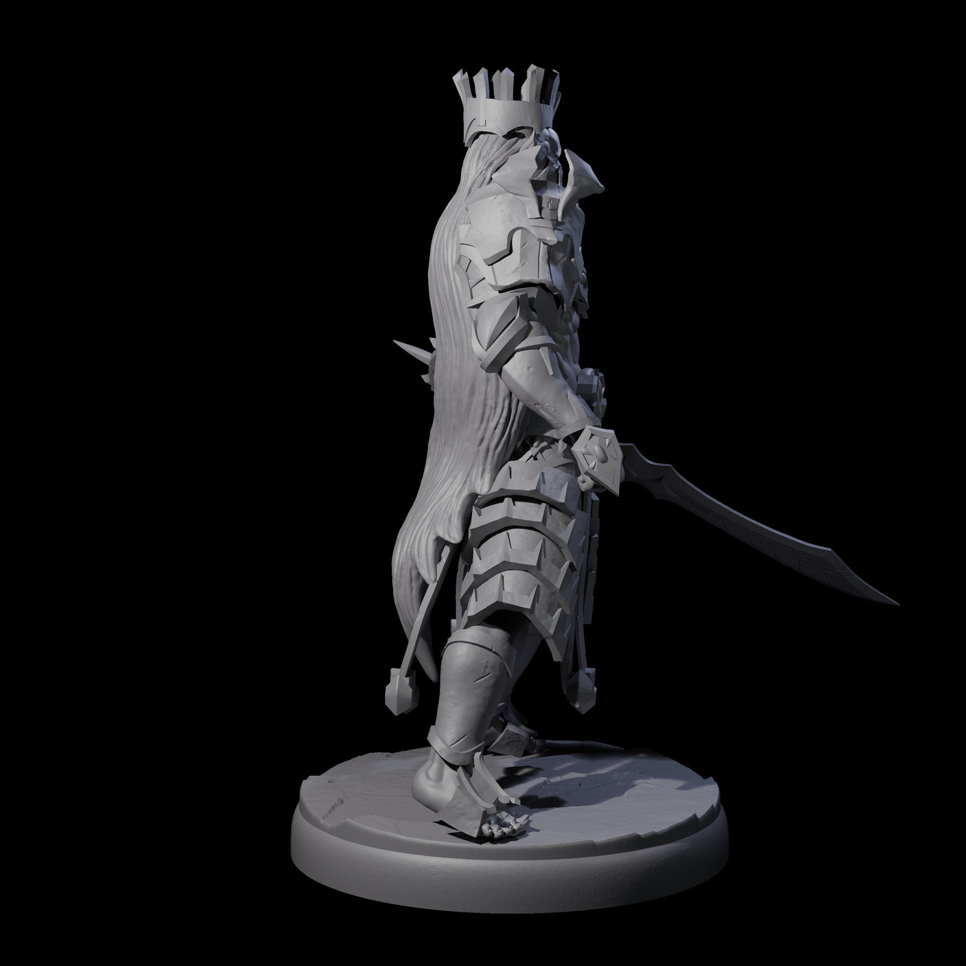 Deadly Dark Elf Marauder L Miniature for Dungeons and Dragons, Pathfinder or other TTRPGs