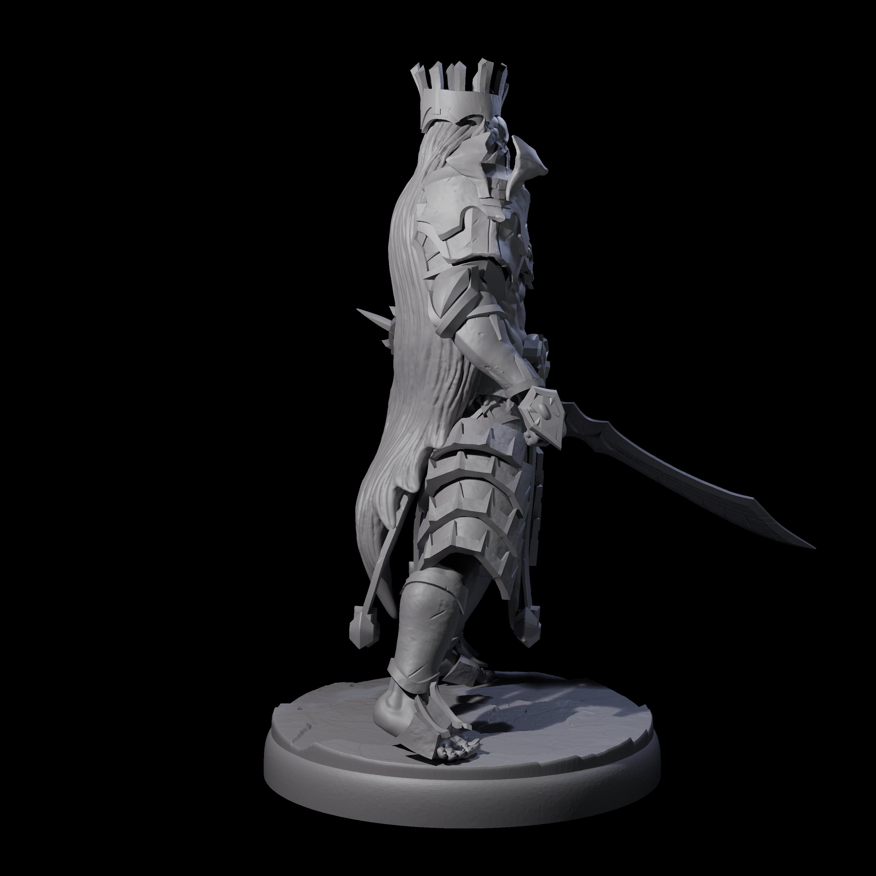 Deadly Dark Elf Marauder L Miniature for Dungeons and Dragons, Pathfinder or other TTRPGs