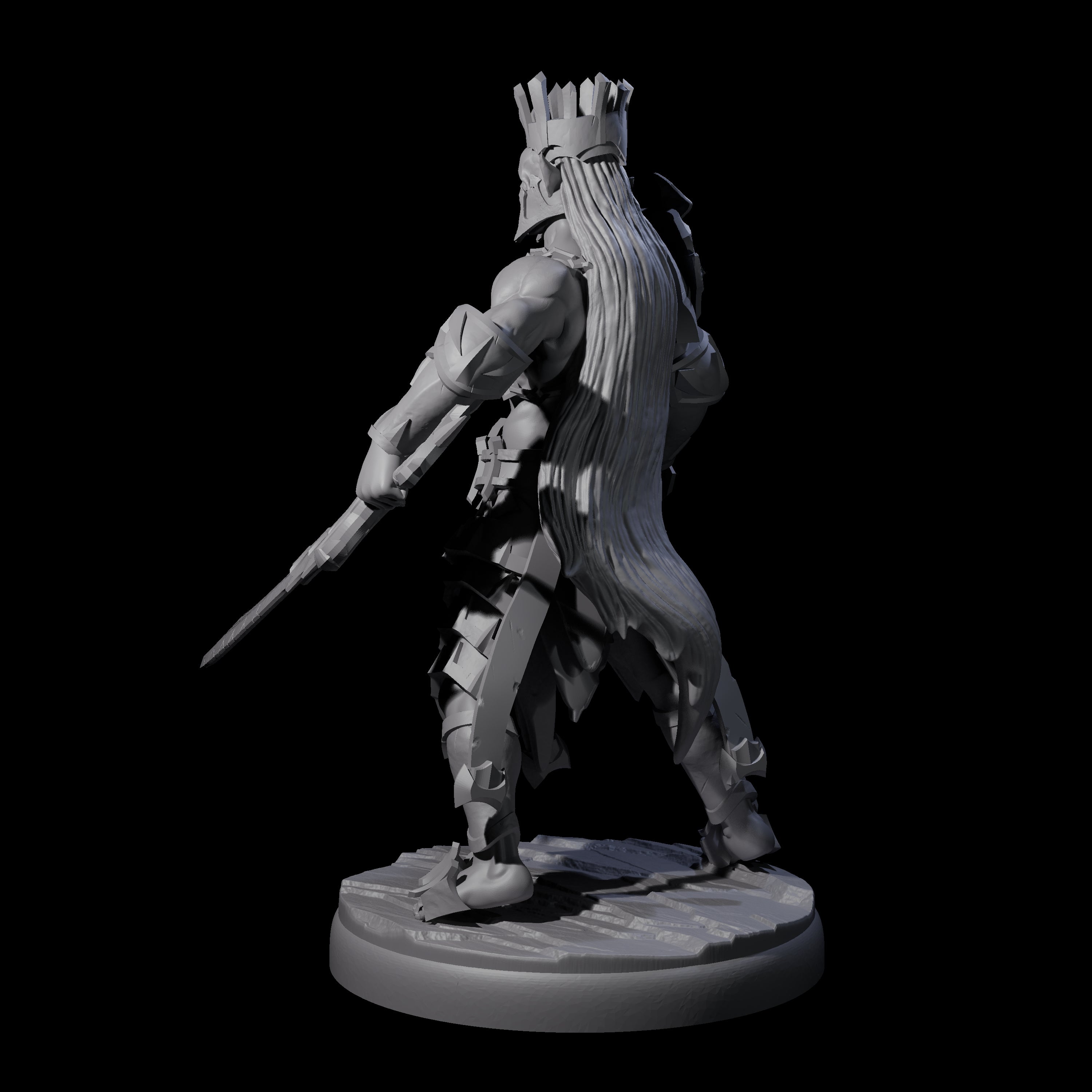 Deadly Dark Elf Marauder L Miniature for Dungeons and Dragons, Pathfinder or other TTRPGs