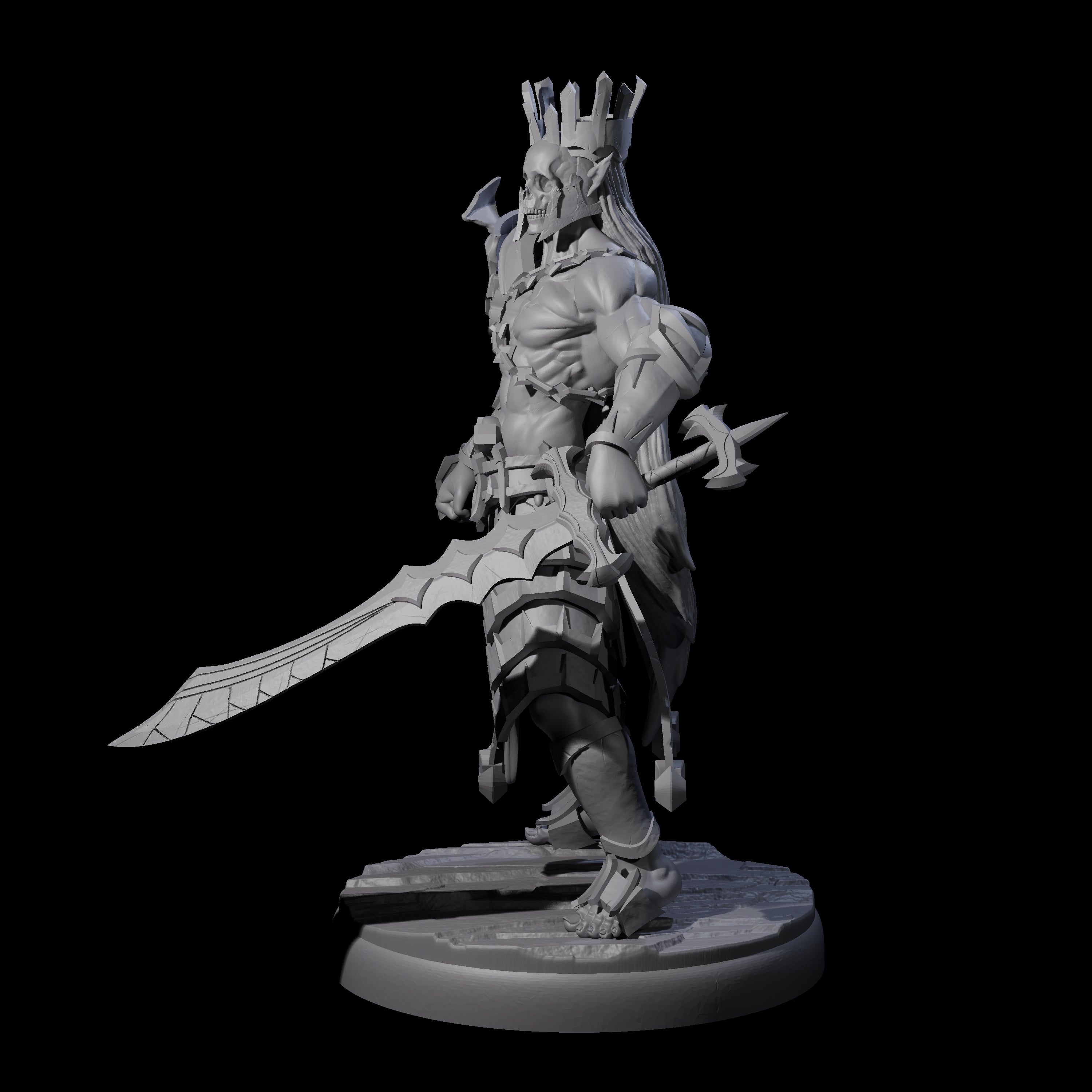 Deadly Dark Elf Marauder L Miniature for Dungeons and Dragons, Pathfinder or other TTRPGs