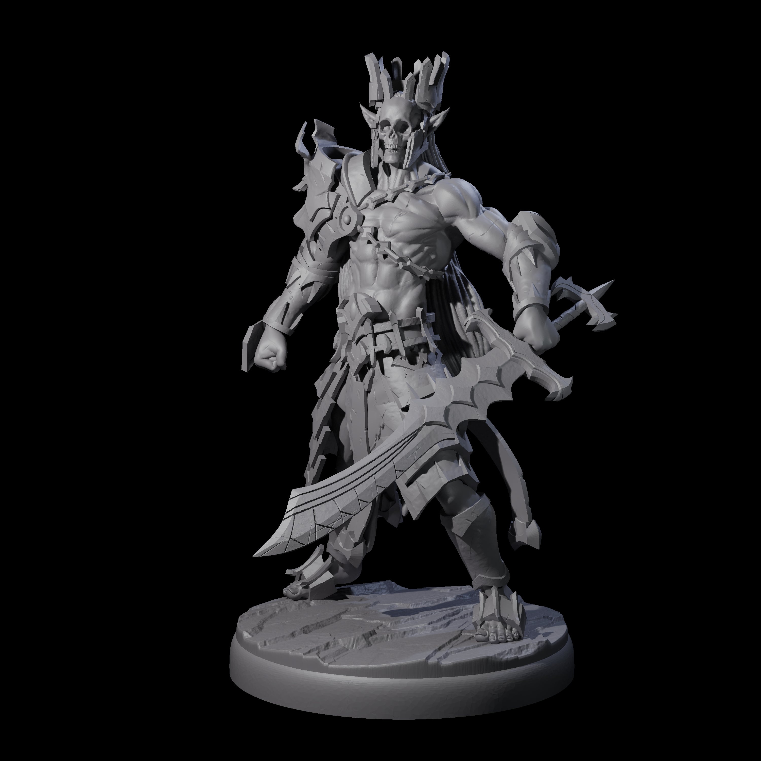 Deadly Dark Elf Marauder L Miniature for Dungeons and Dragons, Pathfinder or other TTRPGs