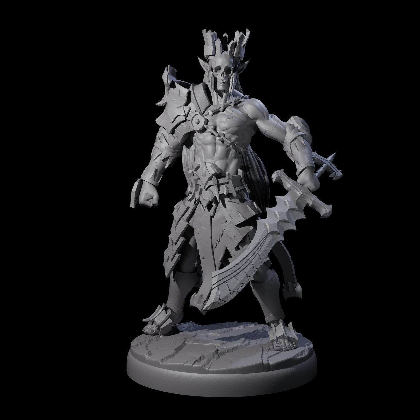 Deadly Dark Elf Marauder L Miniature for Dungeons and Dragons, Pathfinder or other TTRPGs