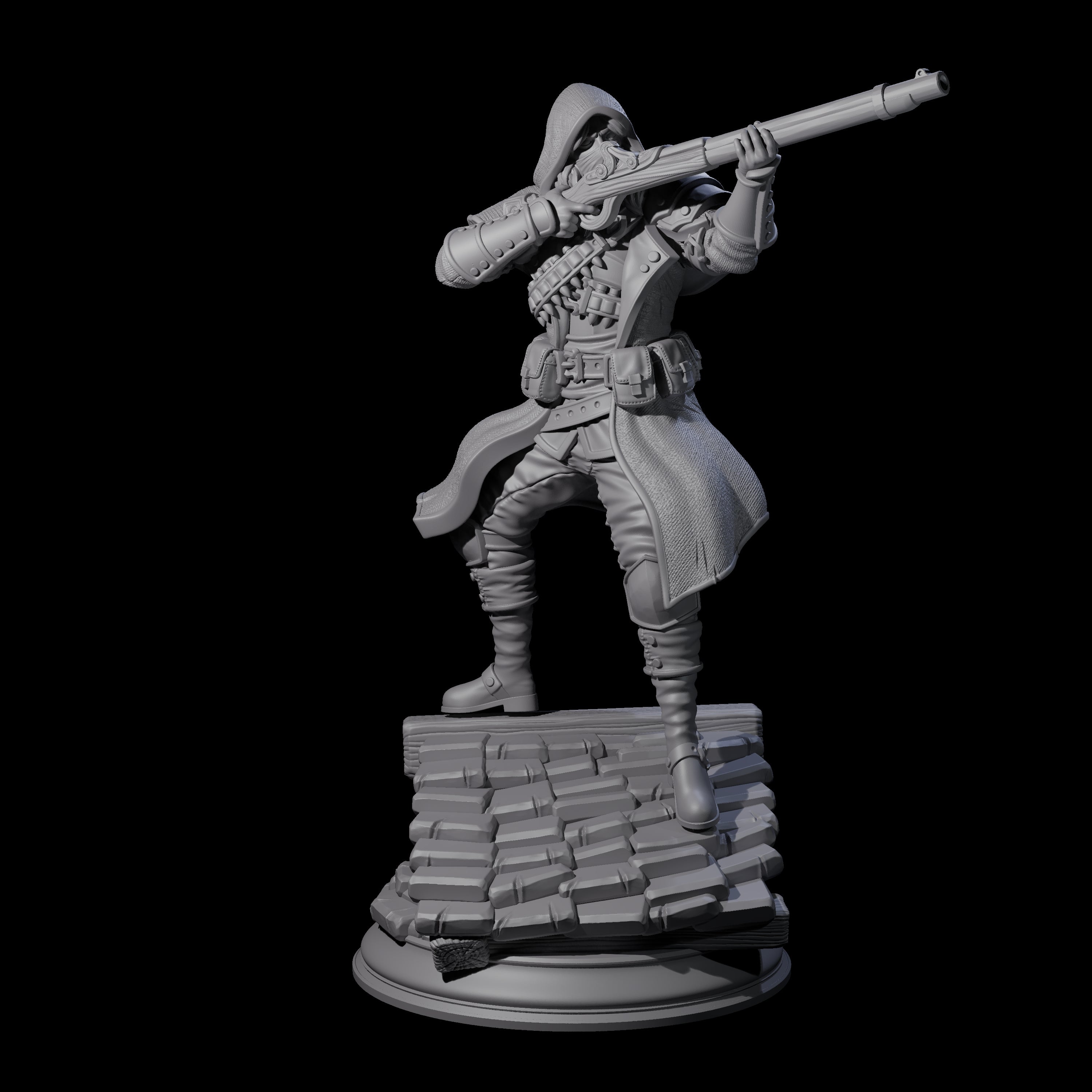 Deadly Human Sniper Miniature for Dungeons and Dragons, Pathfinder or other TTRPGs
