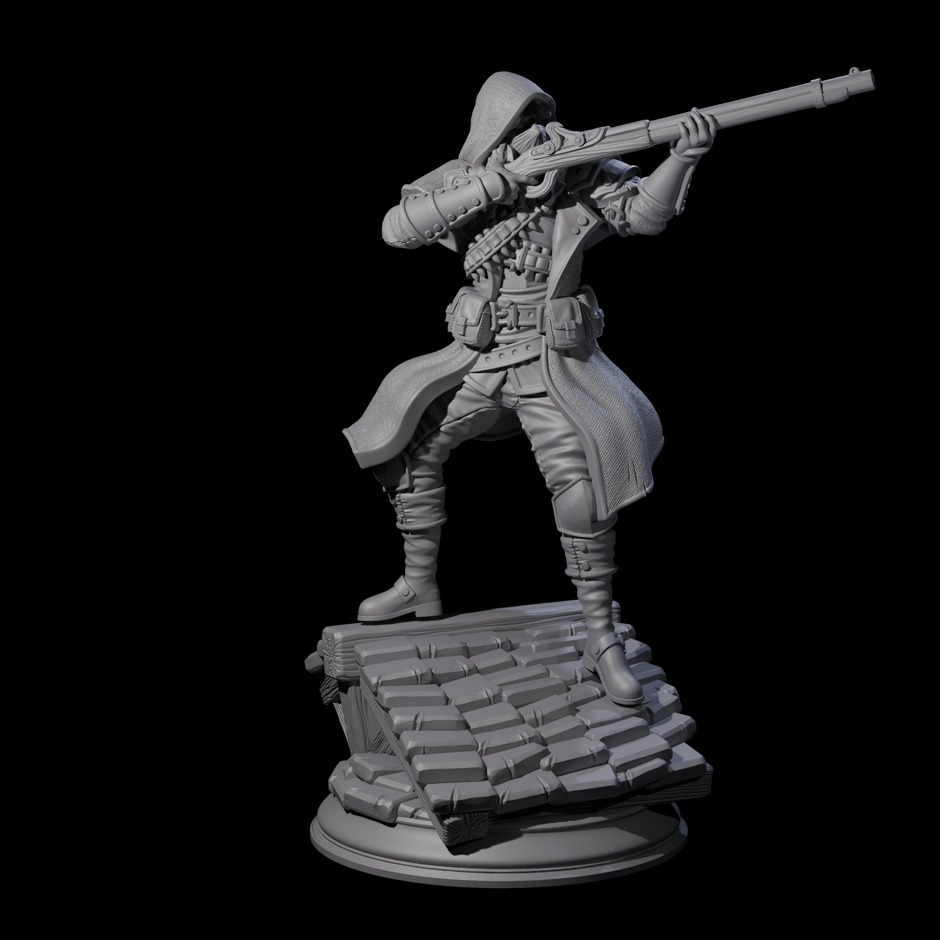 Deadly Human Sniper Miniature for Dungeons and Dragons, Pathfinder or other TTRPGs