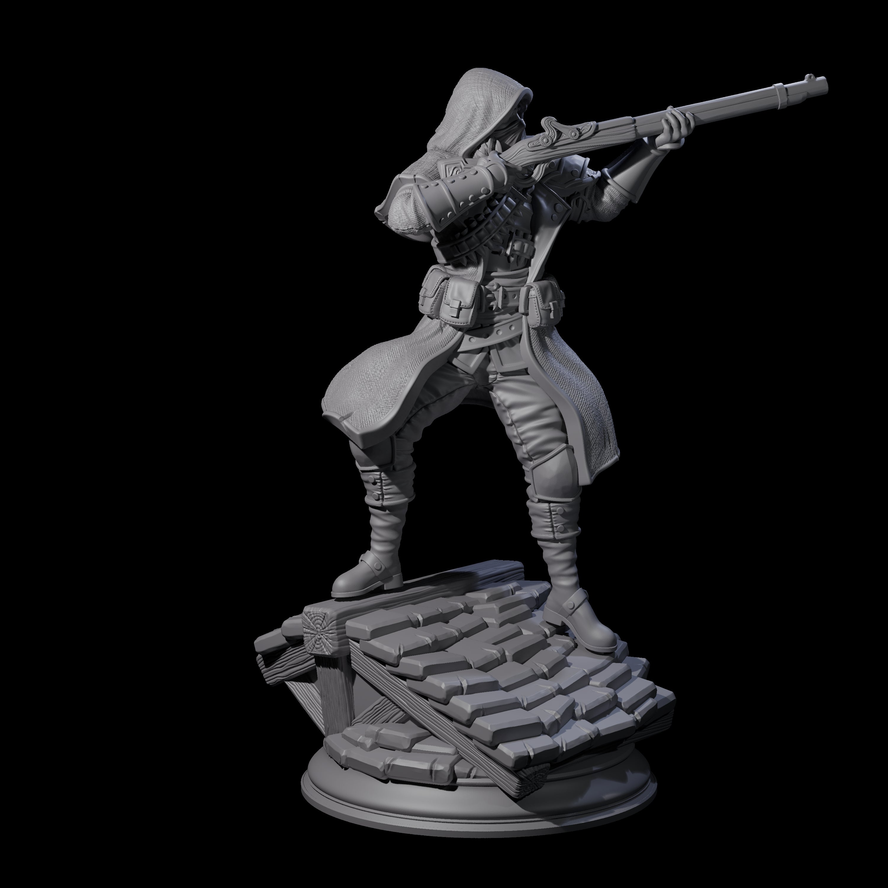 Deadly Human Sniper Miniature for Dungeons and Dragons, Pathfinder or other TTRPGs