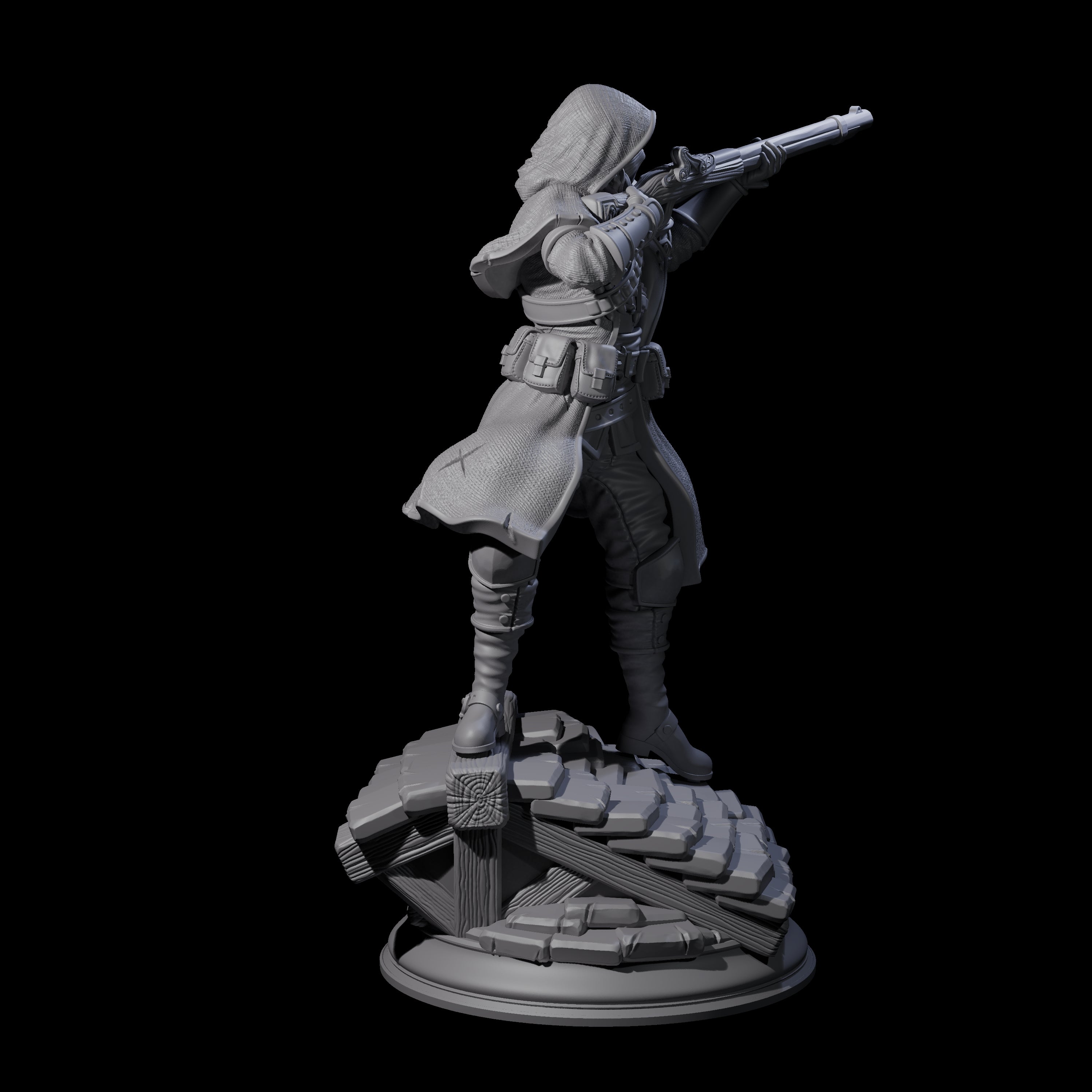 Deadly Human Sniper Miniature for Dungeons and Dragons, Pathfinder or other TTRPGs