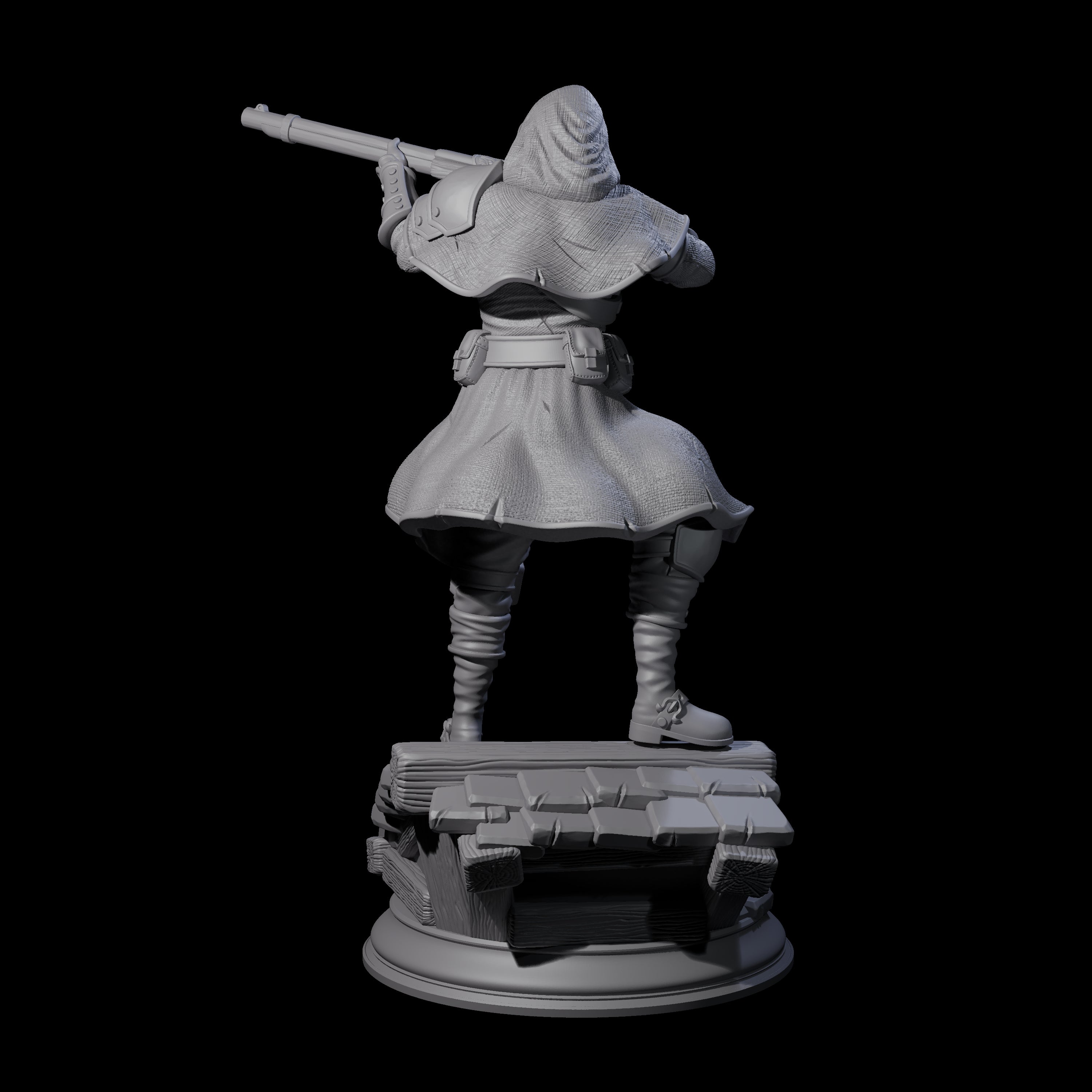 Deadly Human Sniper Miniature for Dungeons and Dragons, Pathfinder or other TTRPGs