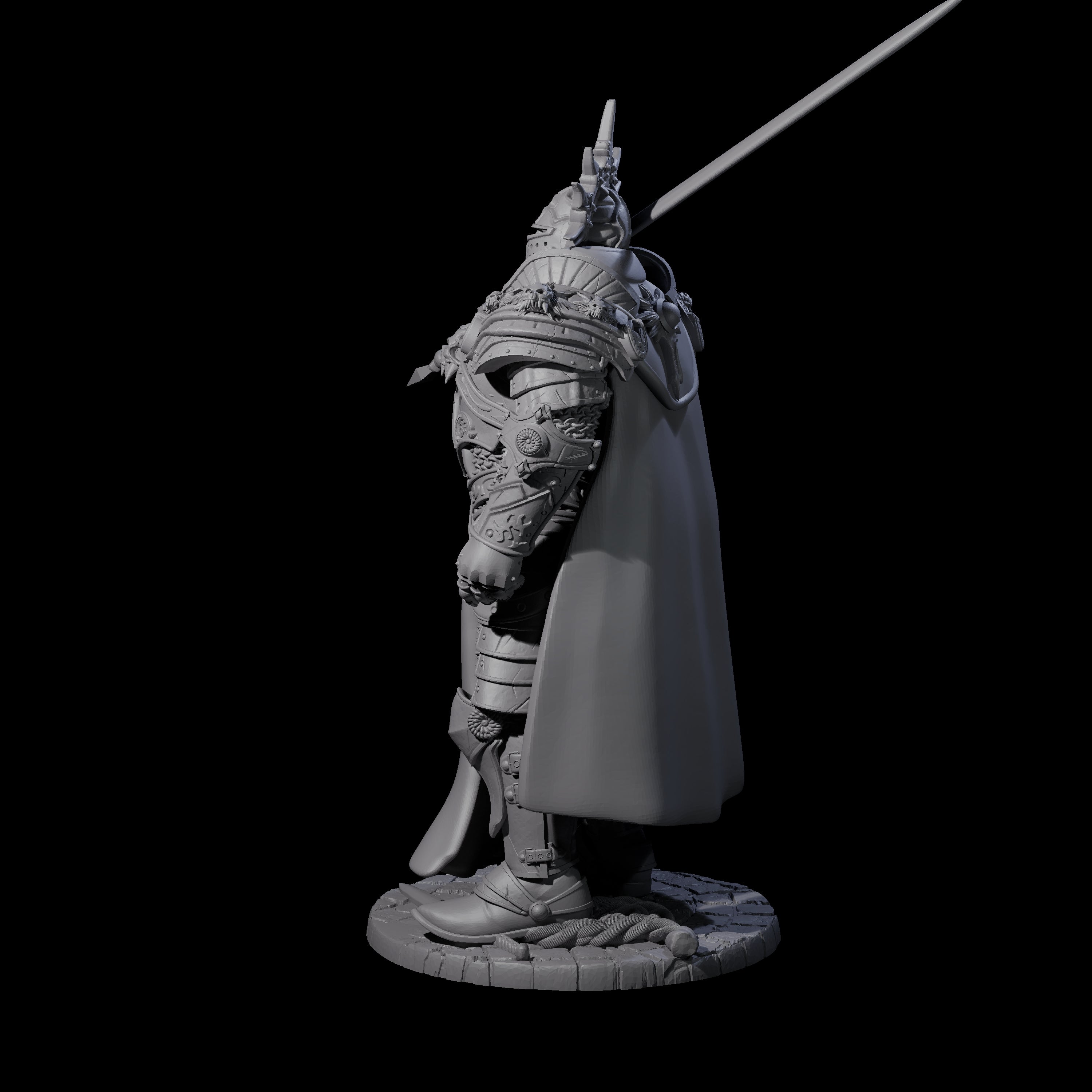 Deadly Royal Champion Miniature for Dungeons and Dragons, Pathfinder or other TTRPGs