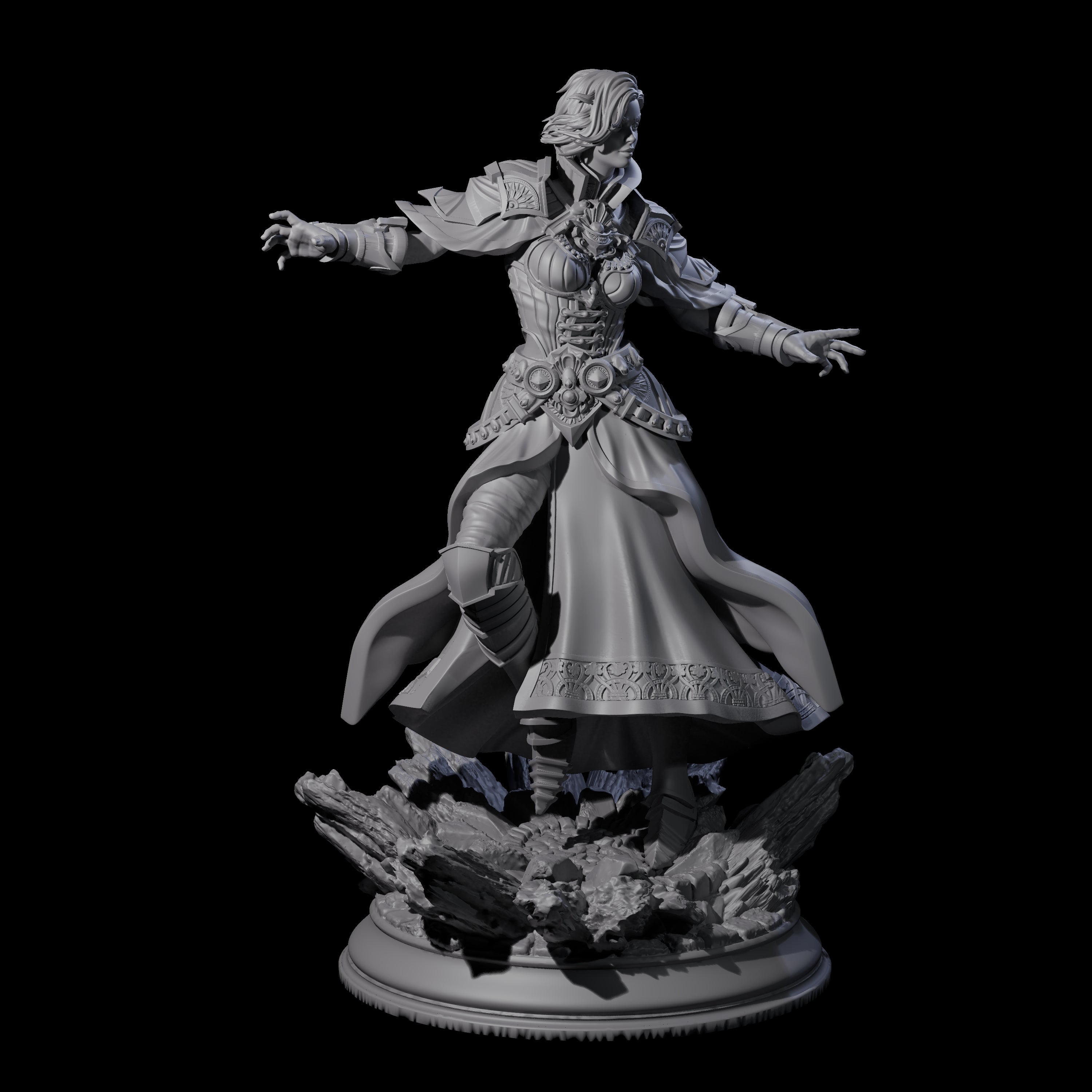 Deadly Sorcerer Miniature for Dungeons and Dragons, Pathfinder or other TTRPGs