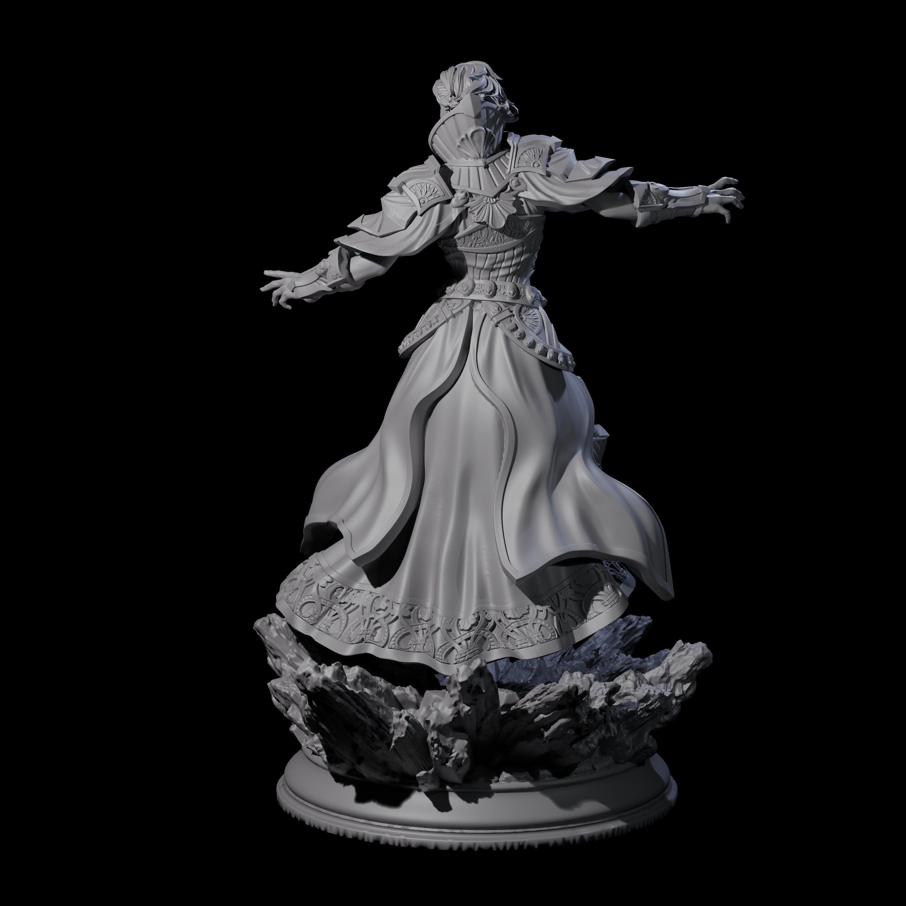 Deadly Sorcerer Miniature for Dungeons and Dragons, Pathfinder or other TTRPGs