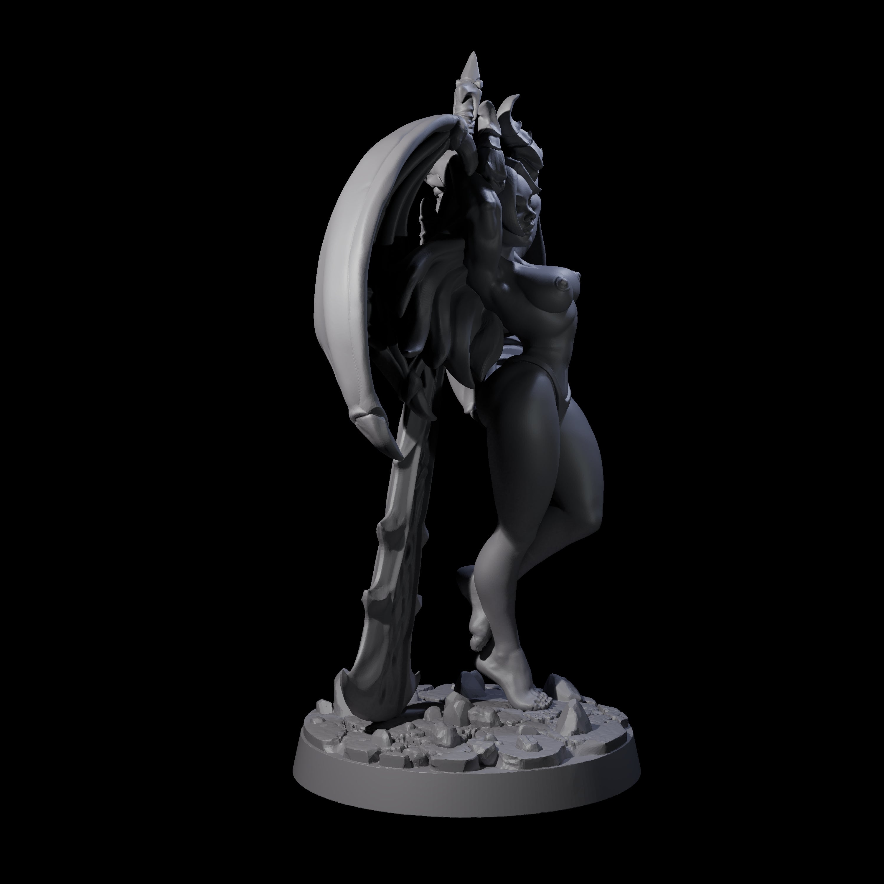 Deadly Succubus Miniature for Dungeons and Dragons, Pathfinder or other TTRPGs