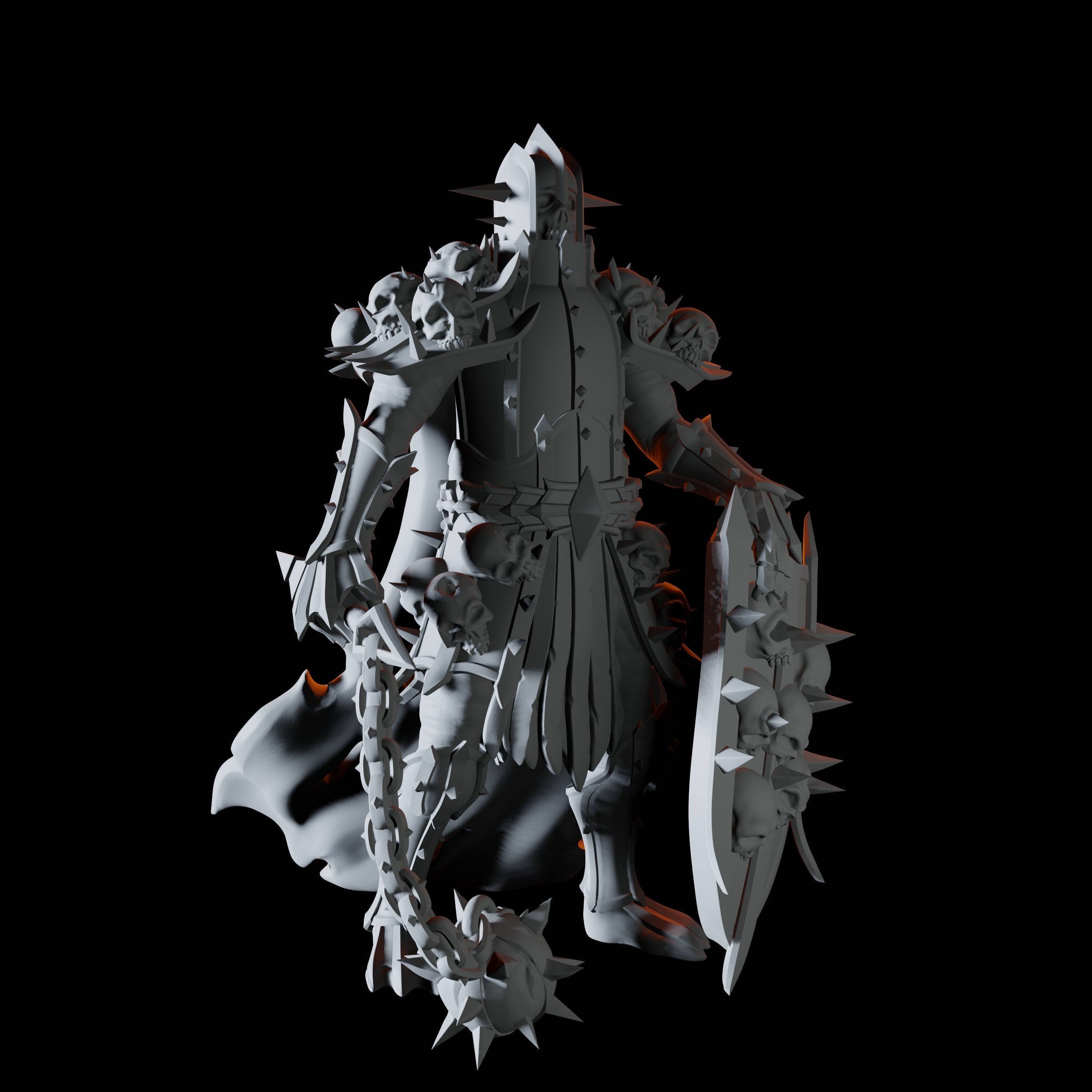 Death Knight Miniature for Dungeons and Dragons, Pathfinder or other TTRPGs