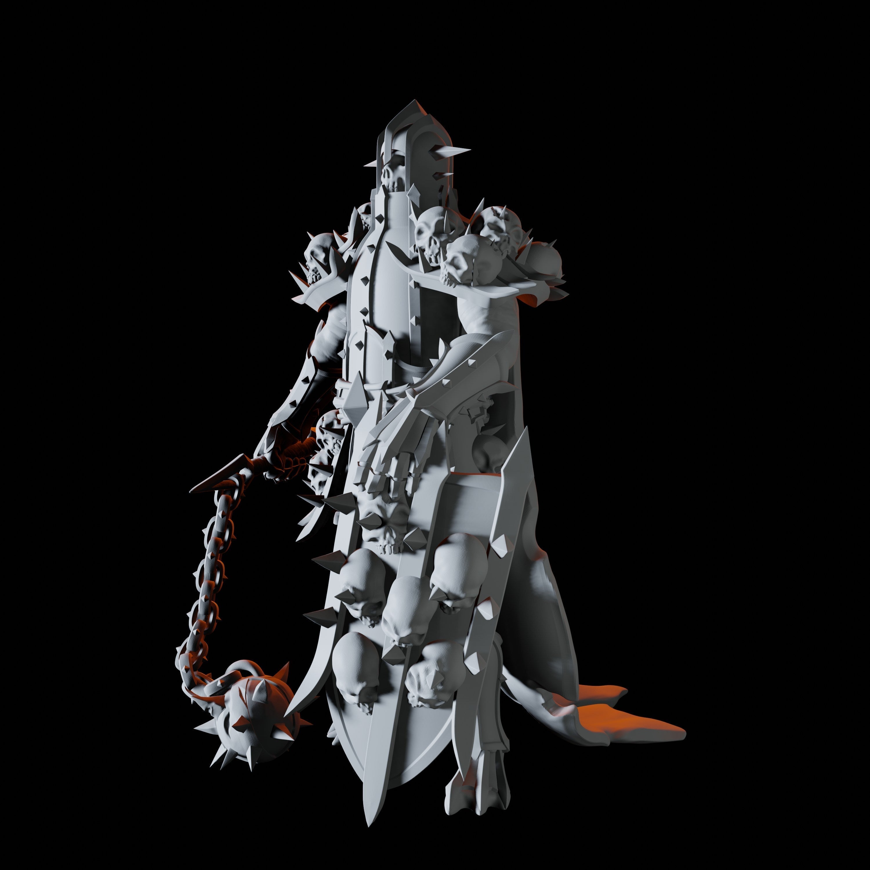 Death Knight Miniature for Dungeons and Dragons, Pathfinder or other TTRPGs