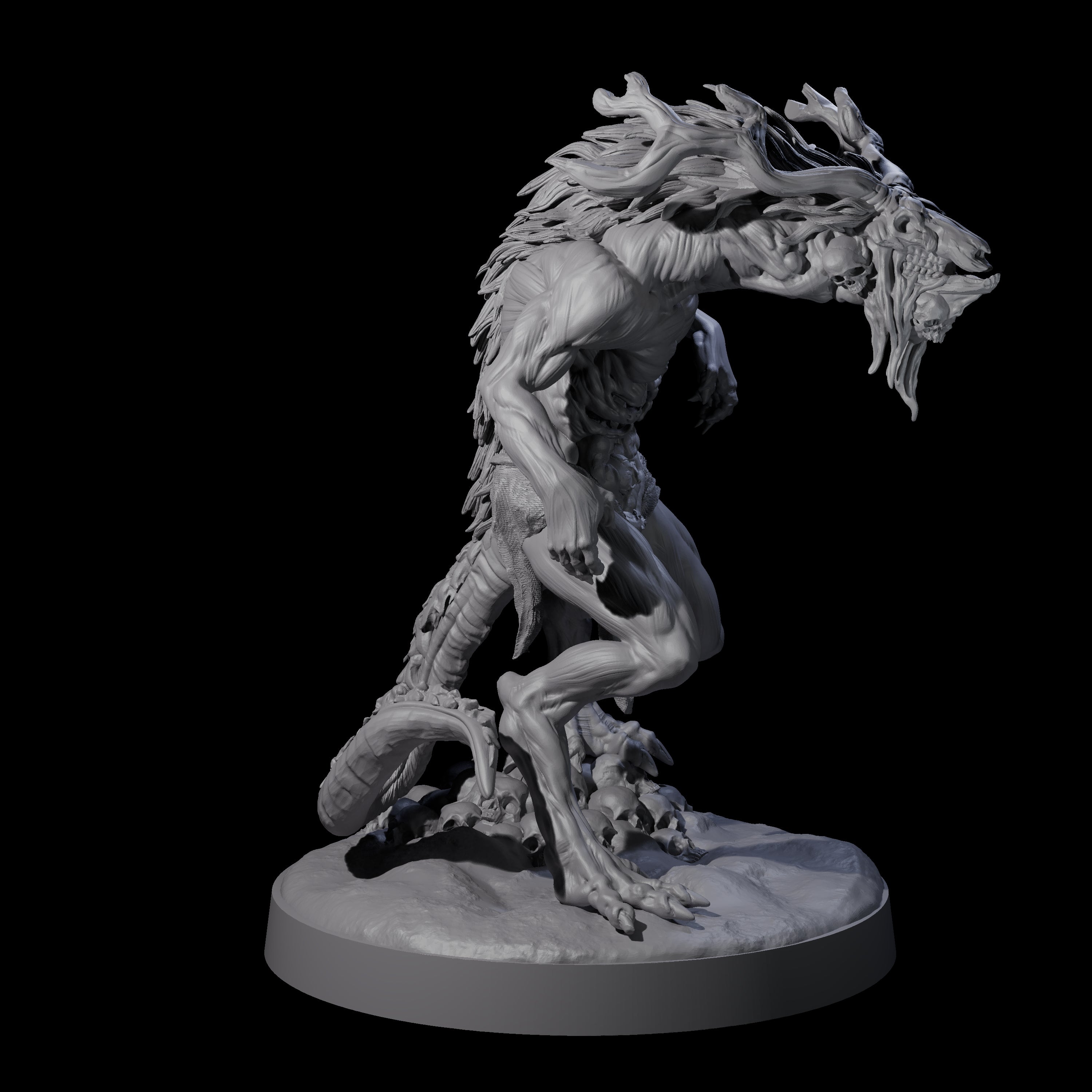 Death Wendigo A Miniature for Dungeons and Dragons, Pathfinder or other TTRPGs