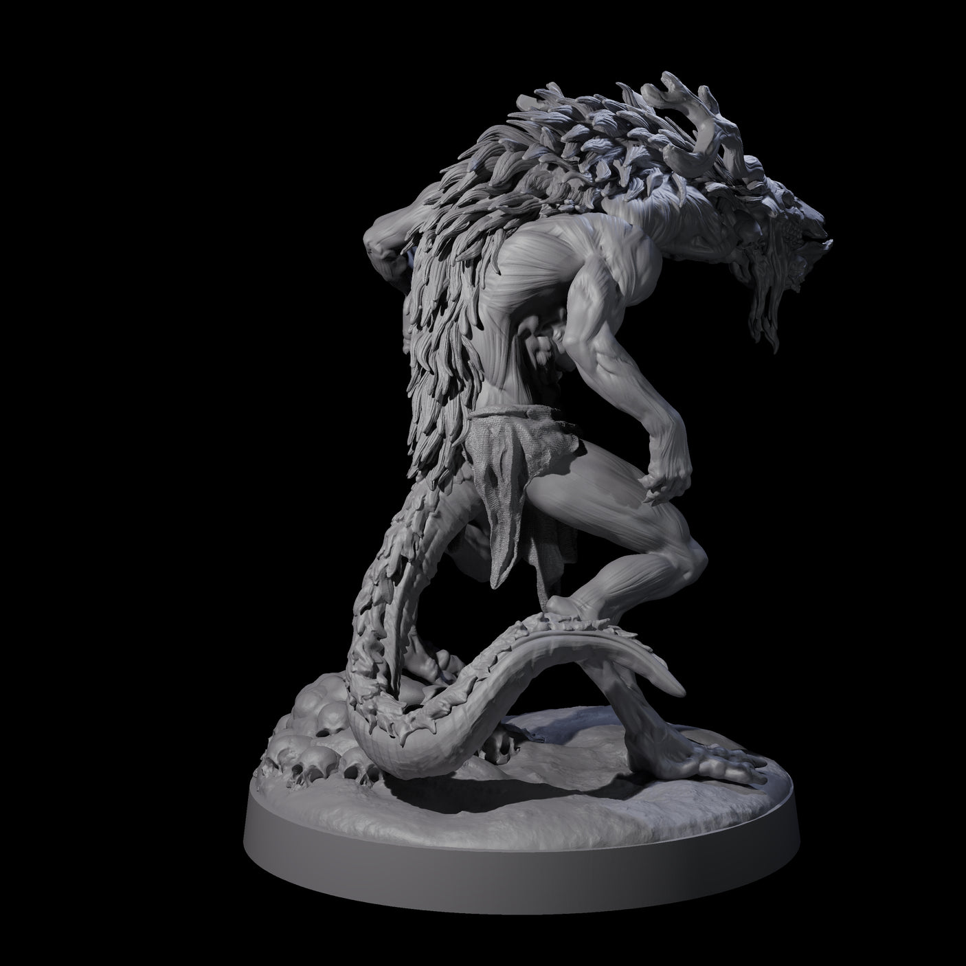 Death Wendigo A Miniature for Dungeons and Dragons, Pathfinder or other TTRPGs