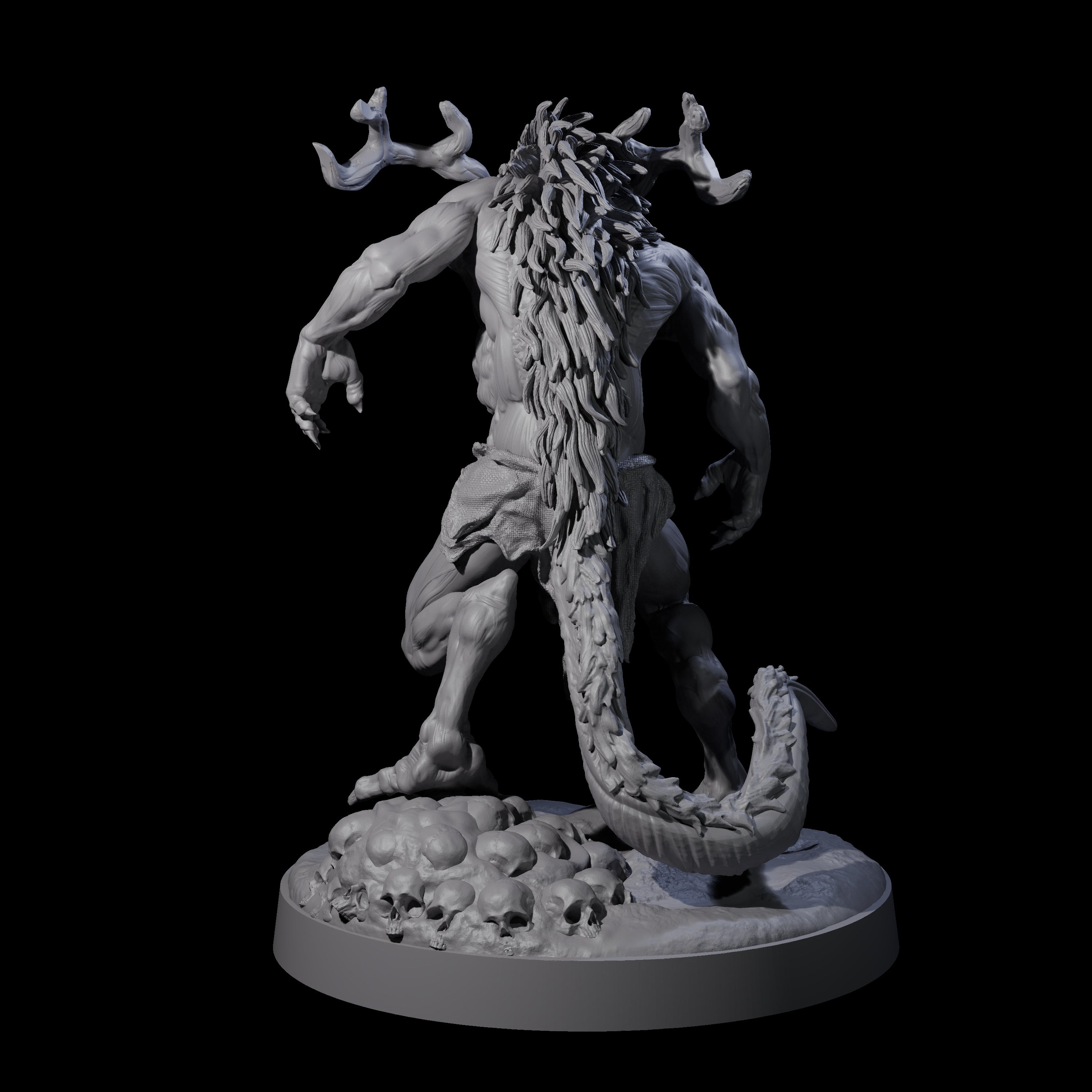 Death Wendigo A Miniature for Dungeons and Dragons, Pathfinder or other TTRPGs