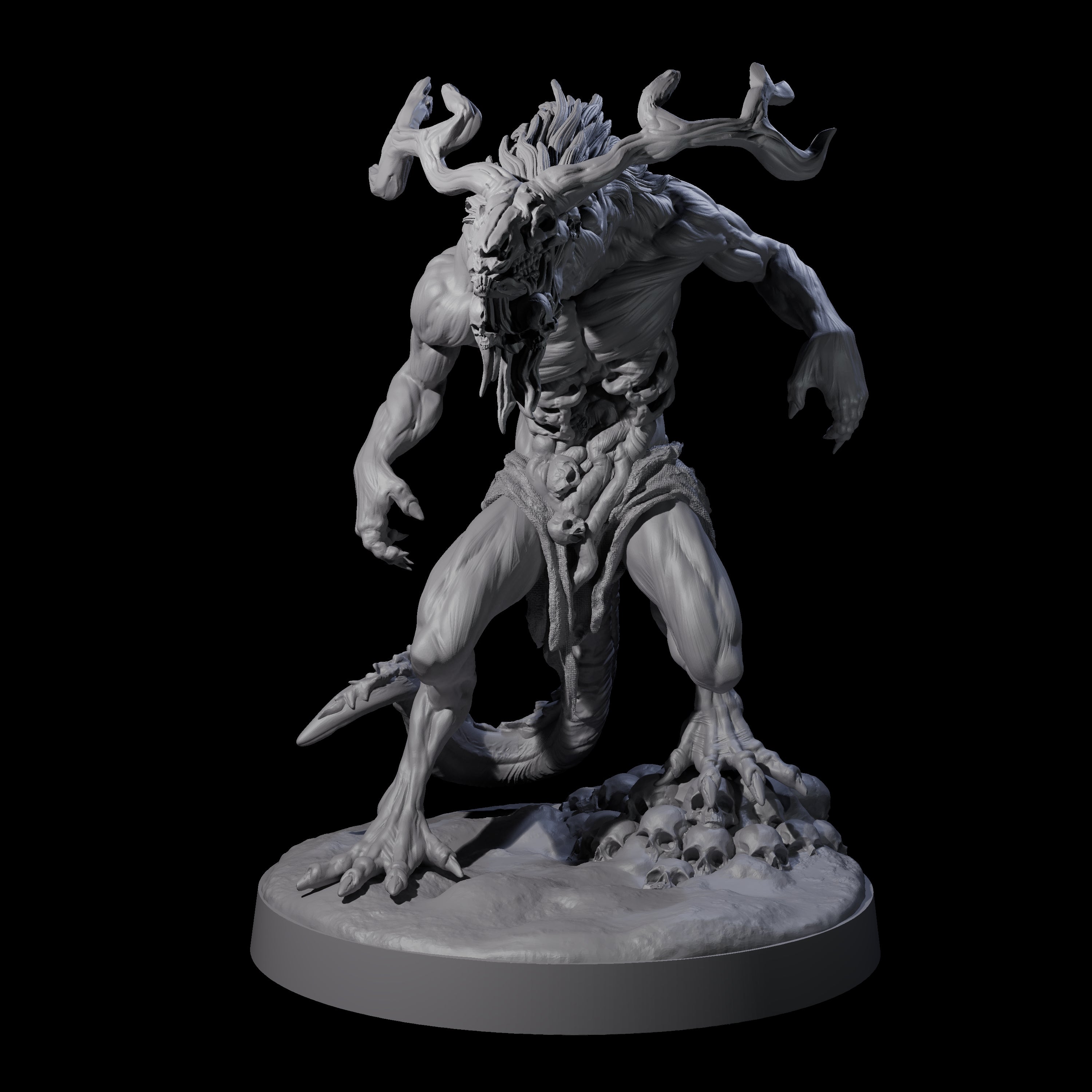 Death Wendigo A Miniature for Dungeons and Dragons, Pathfinder or other TTRPGs