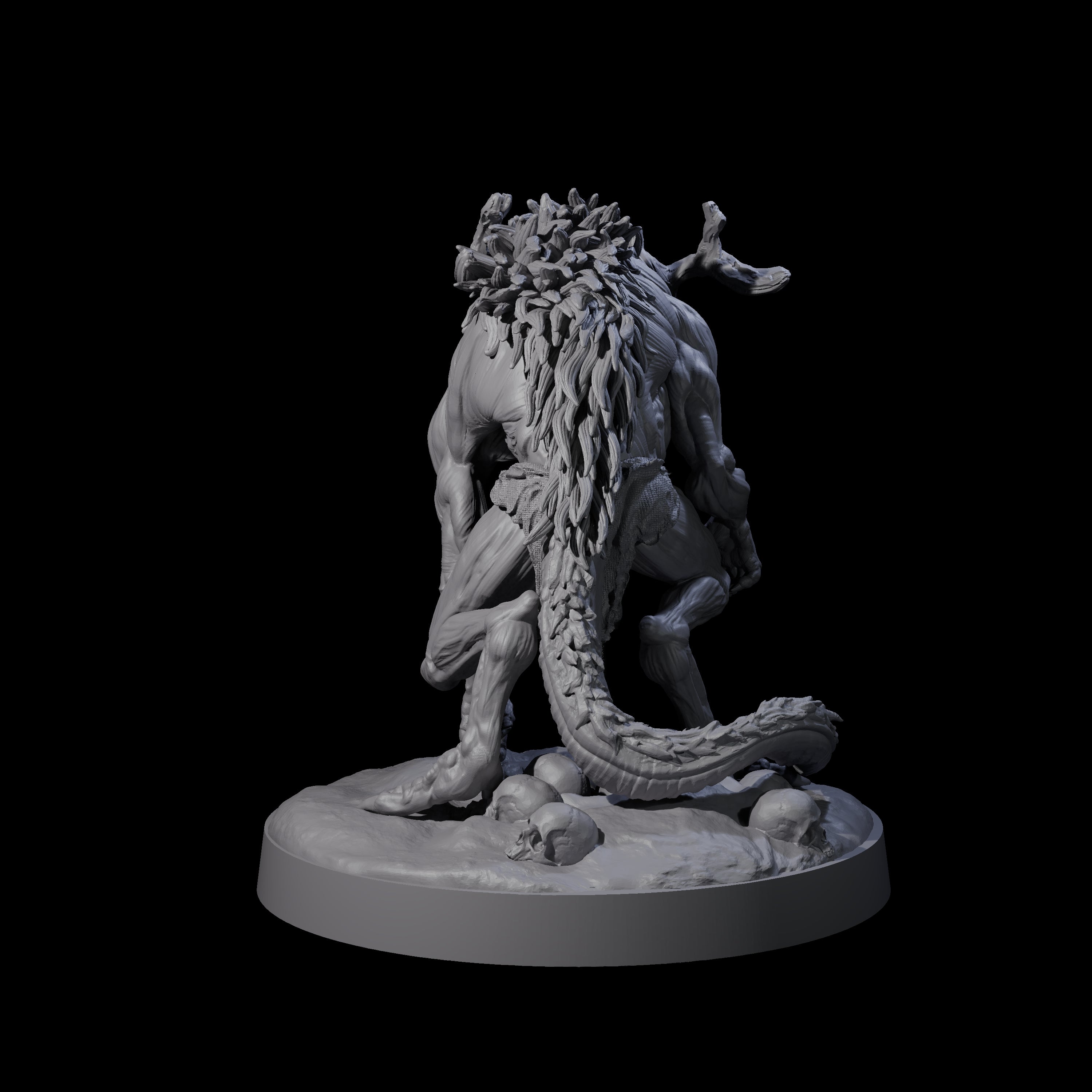 Death Wendigo B Miniature for Dungeons and Dragons, Pathfinder or other TTRPGs