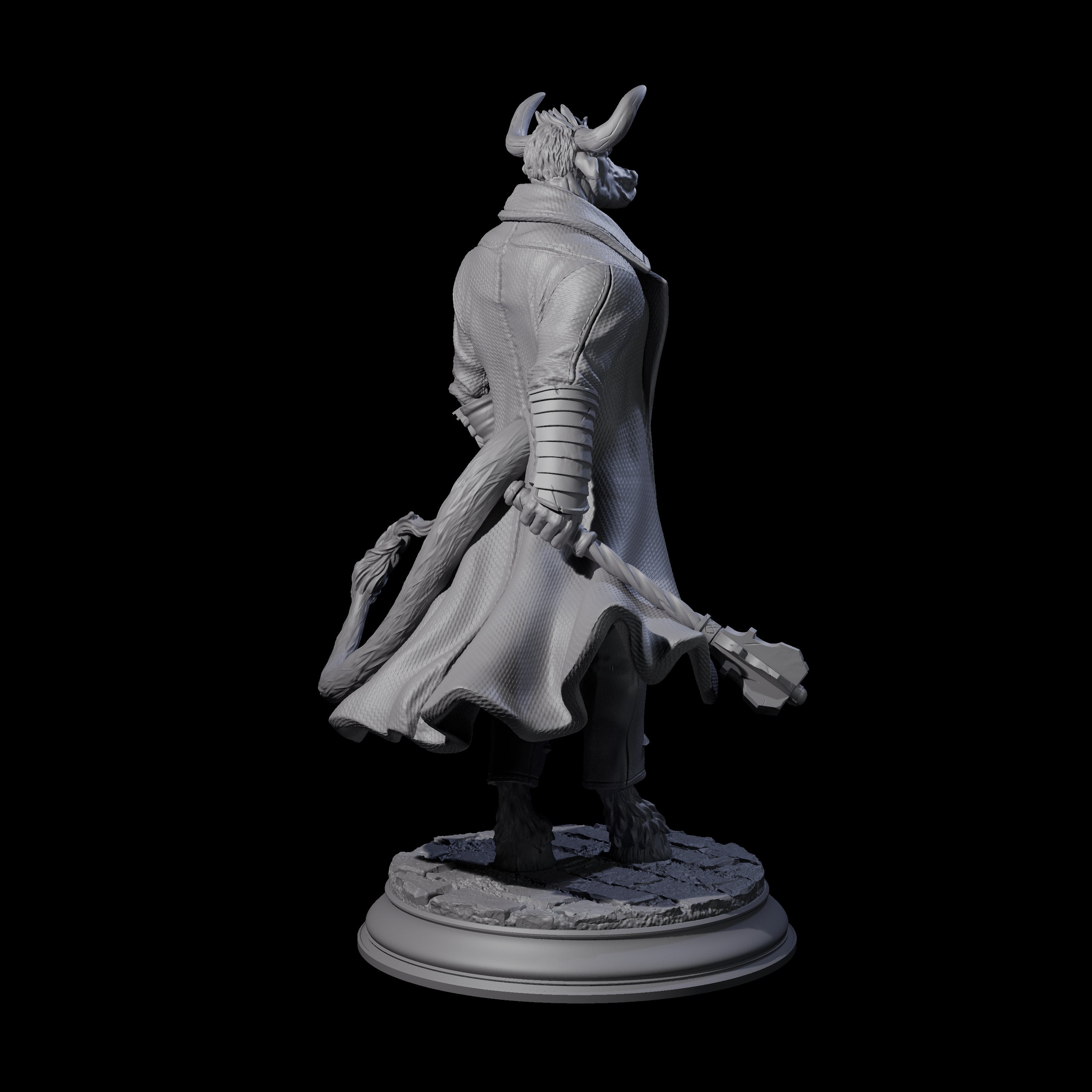 Debonair Minotaur Gentleman Miniature for Dungeons and Dragons, Pathfinder or other TTRPGs