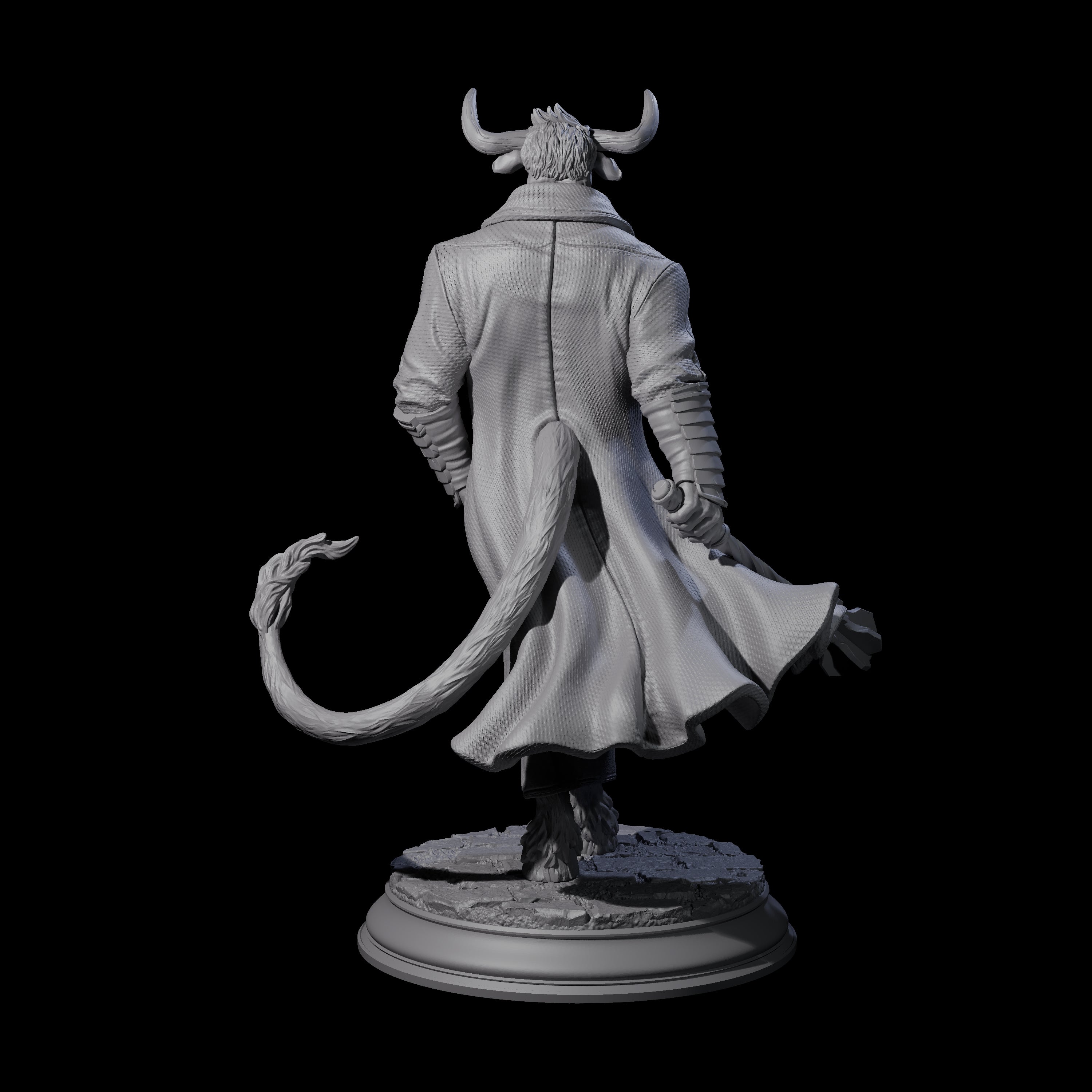 Debonair Minotaur Gentleman Miniature for Dungeons and Dragons, Pathfinder or other TTRPGs