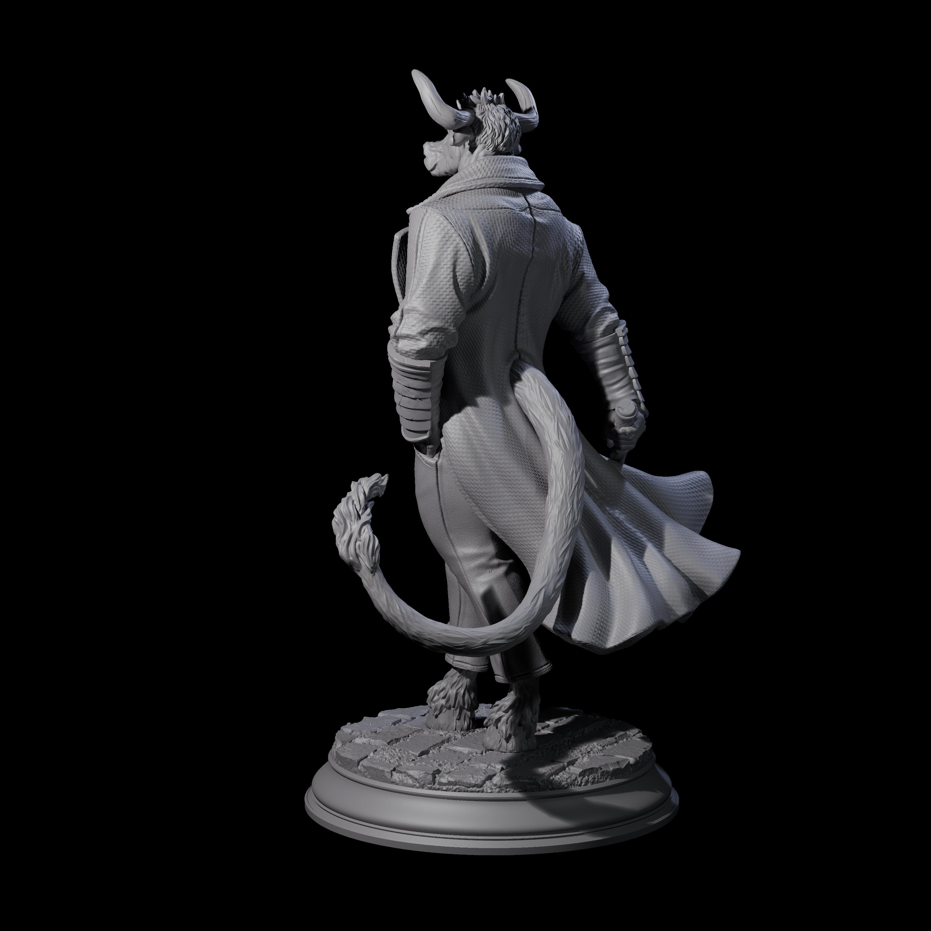 Debonair Minotaur Gentleman Miniature for Dungeons and Dragons, Pathfinder or other TTRPGs