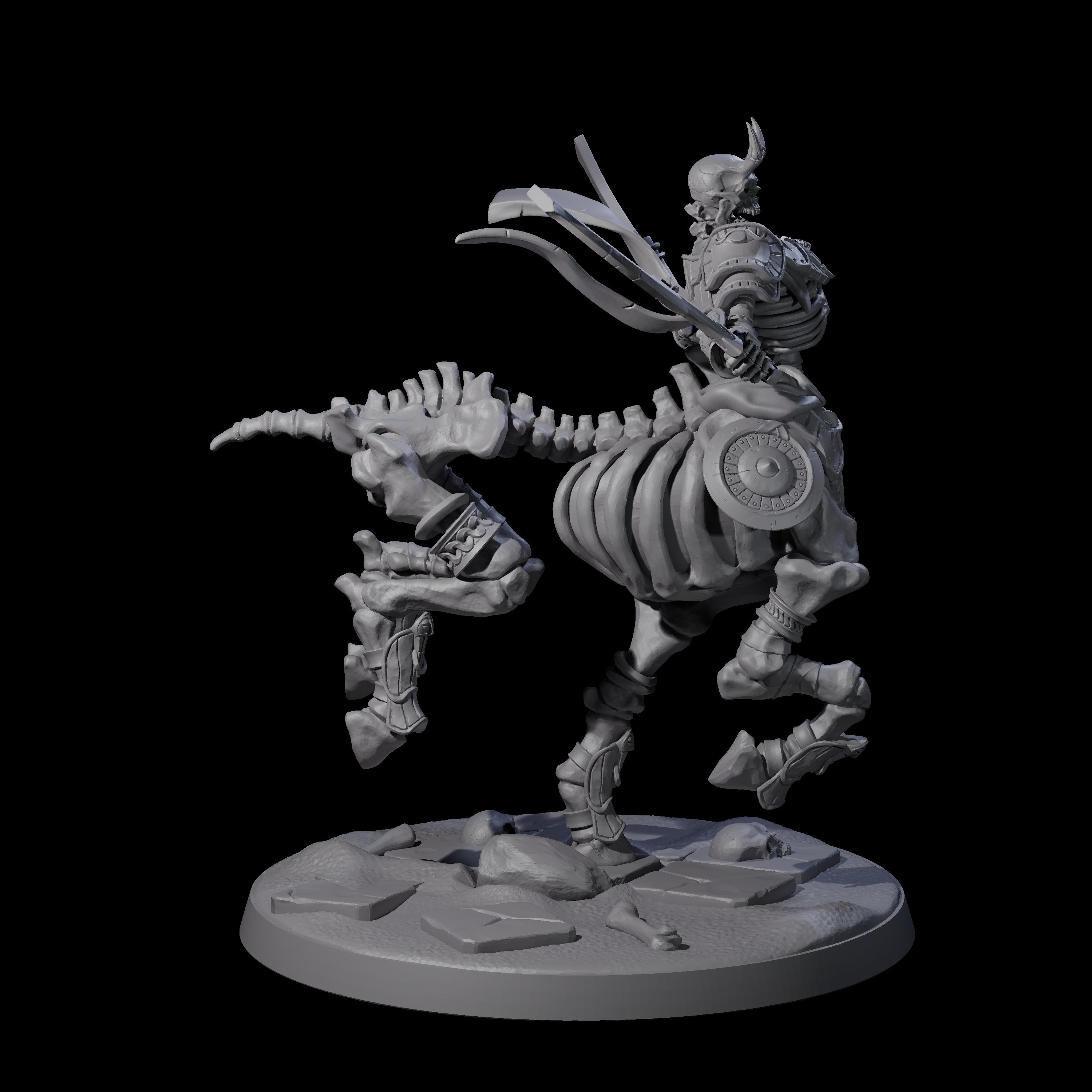 Decaying Undead Centaur Miniature for Dungeons and Dragons, Pathfinder or other TTRPGs