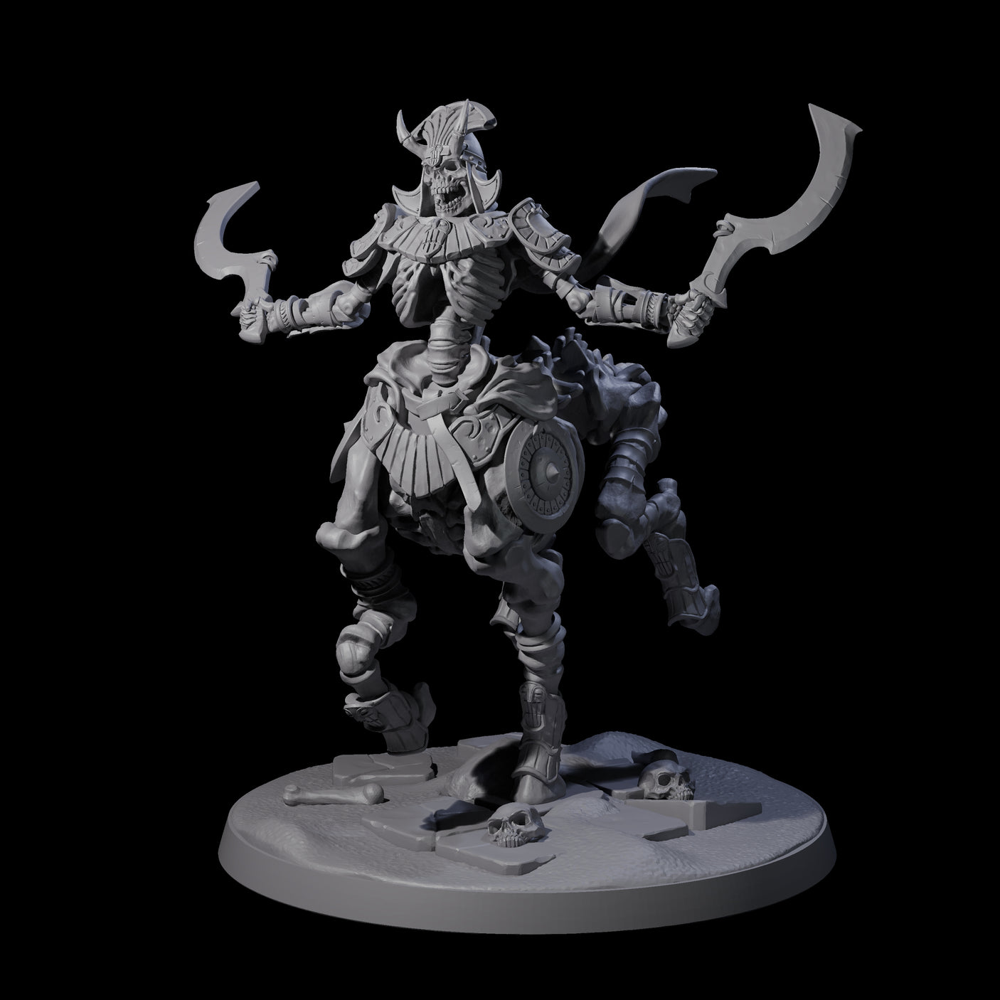 Decaying Undead Centaur Miniature for Dungeons and Dragons, Pathfinder or other TTRPGs