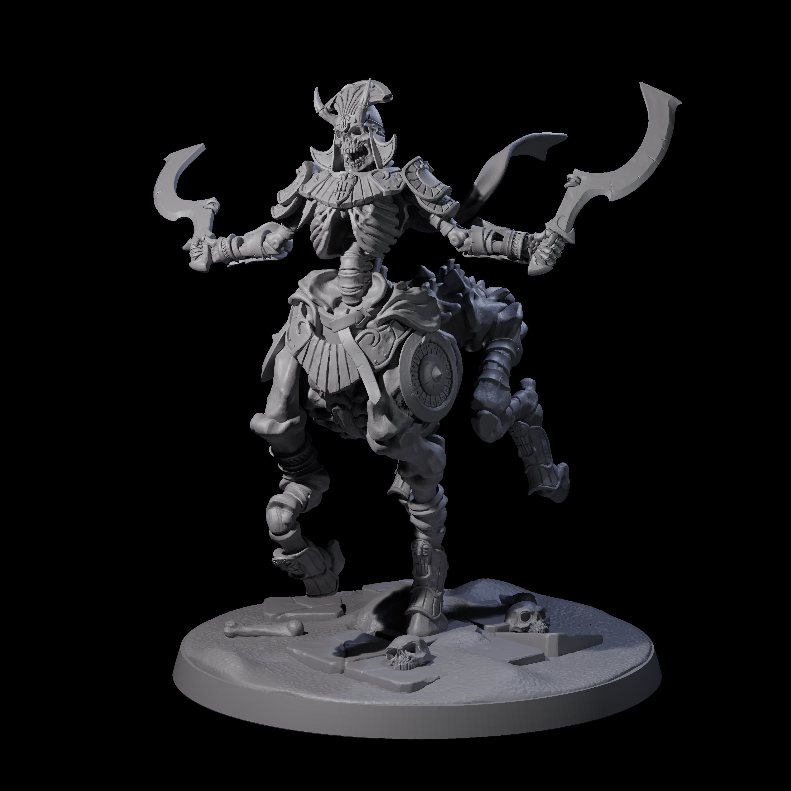 Decaying Undead Centaur Miniature for Dungeons and Dragons, Pathfinder or other TTRPGs
