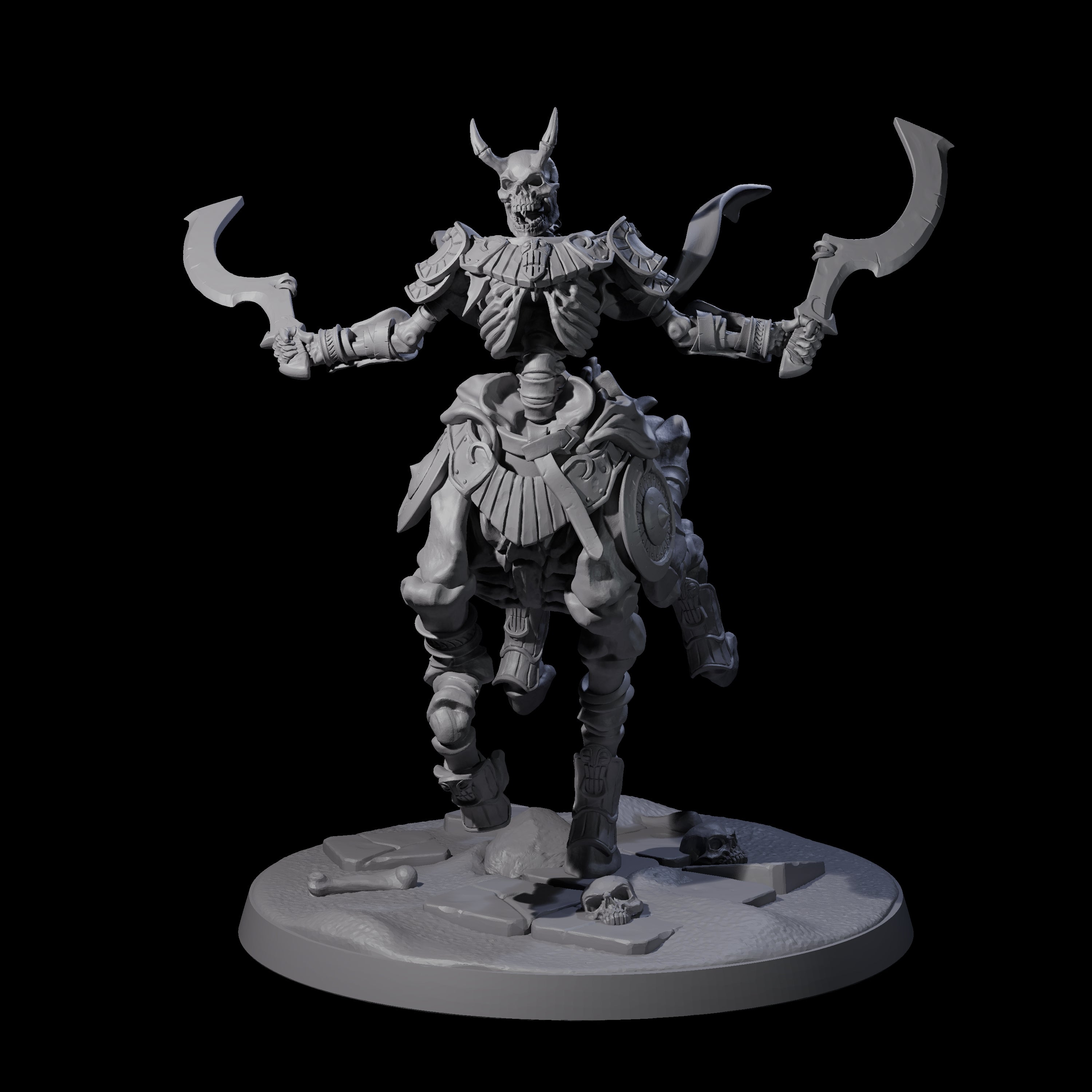 Decaying Undead Centaur Miniature for Dungeons and Dragons, Pathfinder or other TTRPGs