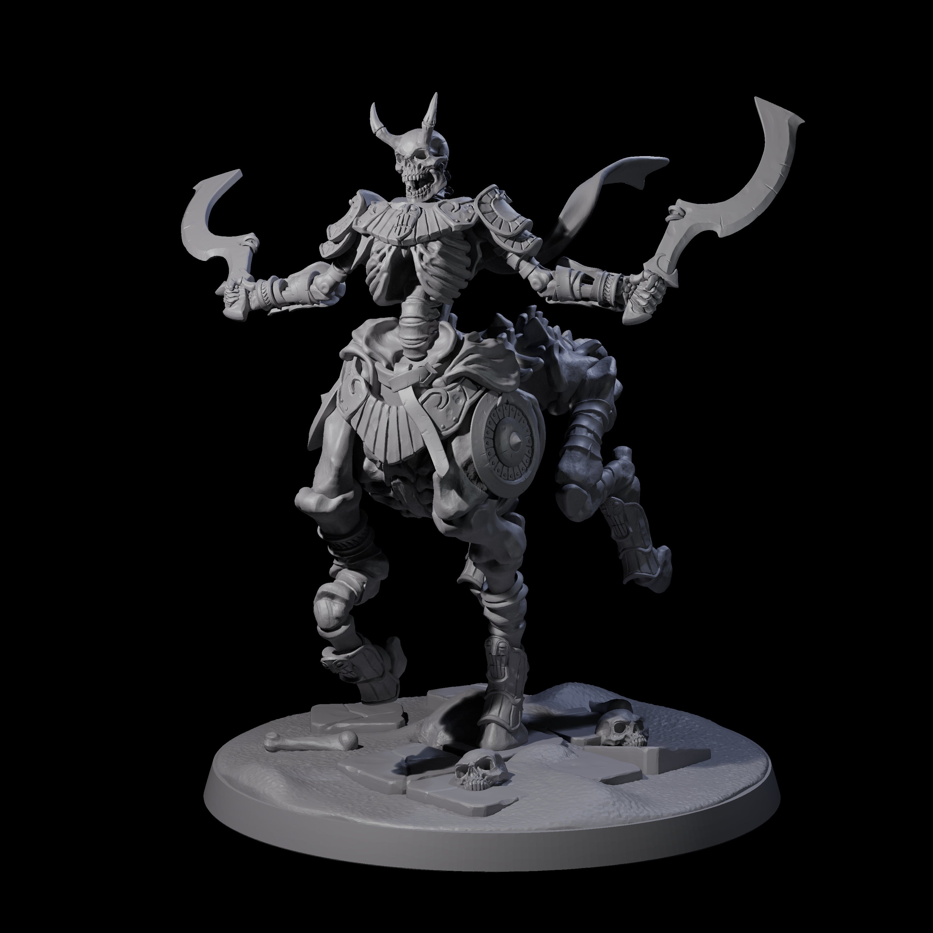 Decaying Undead Centaur Miniature for Dungeons and Dragons, Pathfinder or other TTRPGs