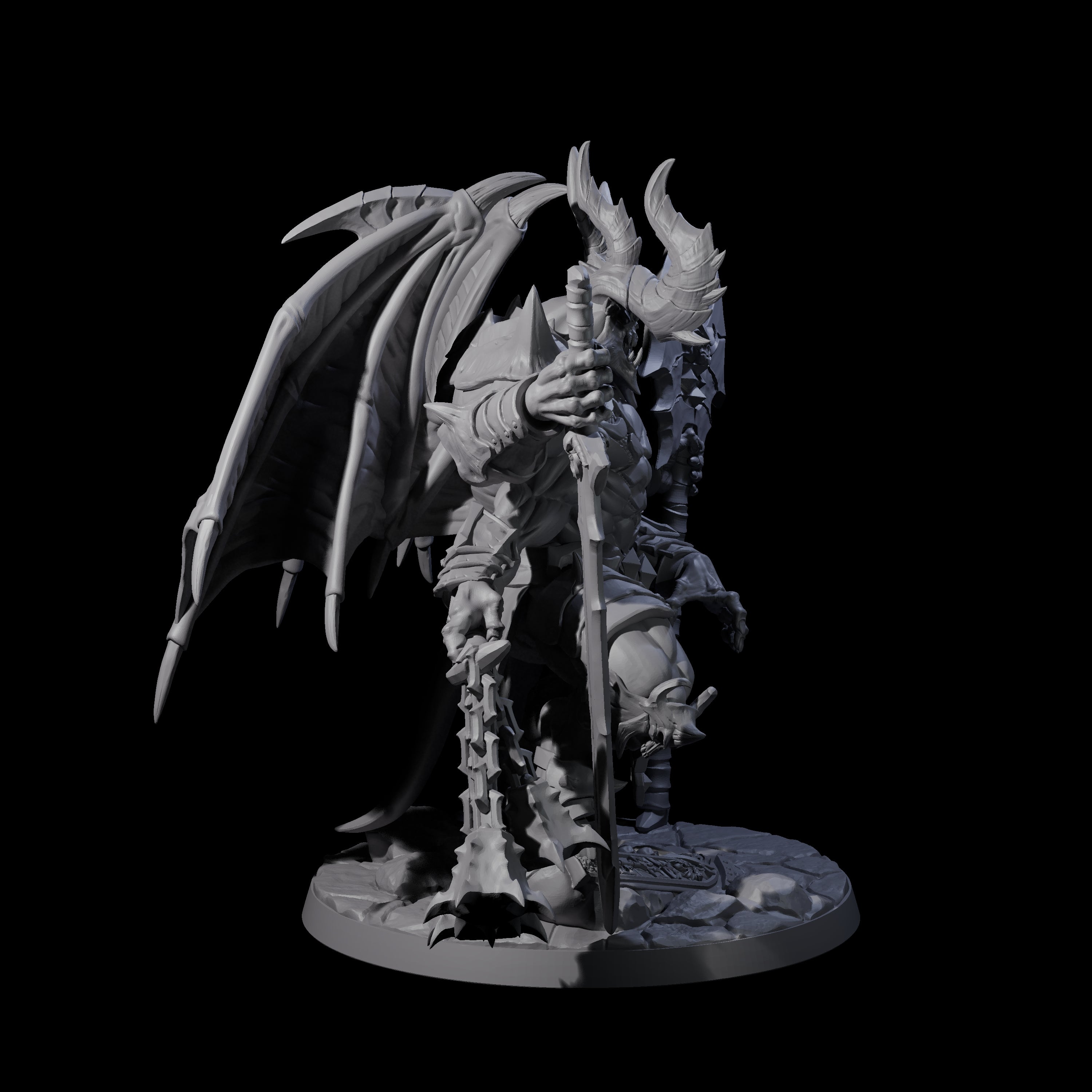 Decked Out Moloch Miniature for Dungeons and Dragons, Pathfinder or other TTRPGs
