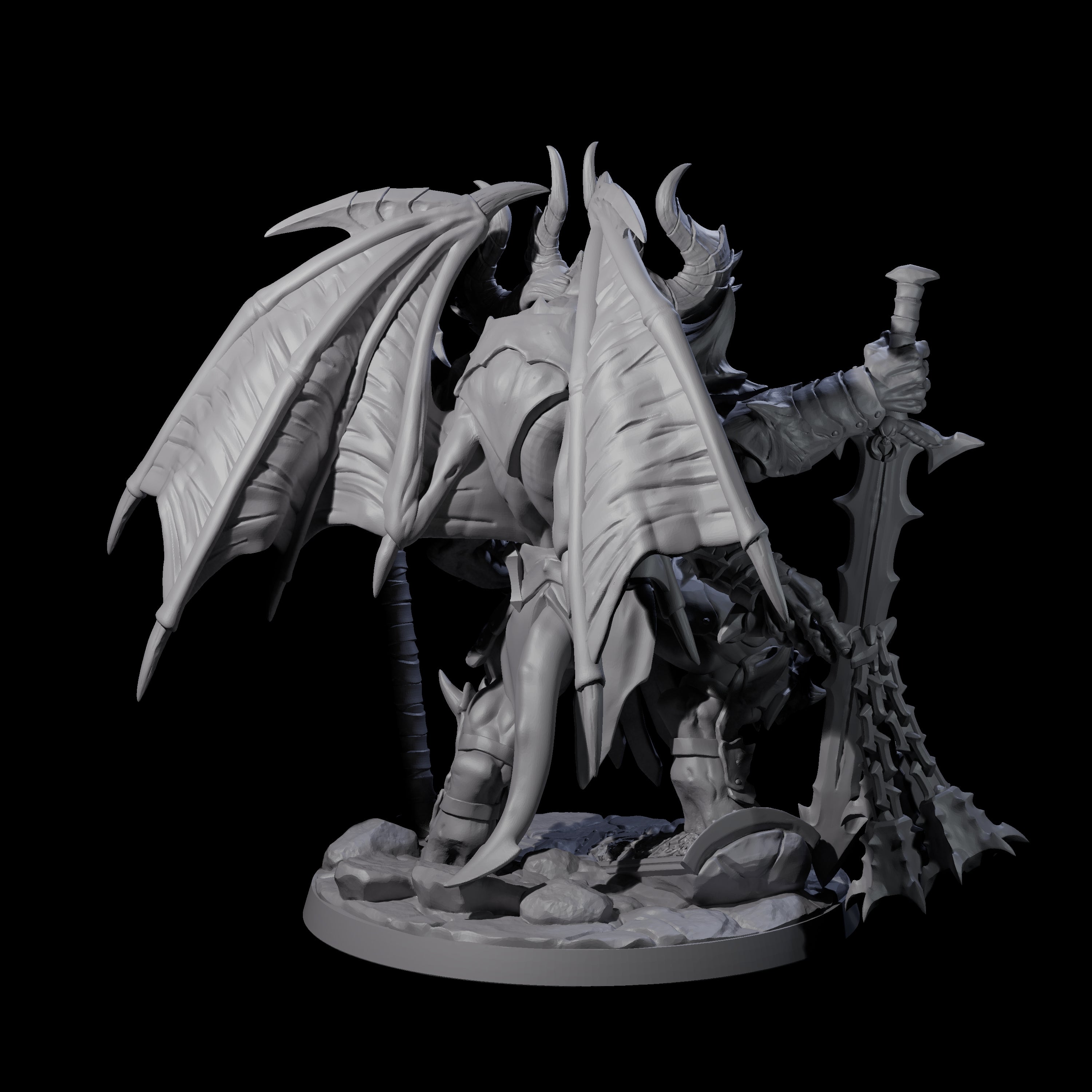 Decked Out Moloch Miniature for Dungeons and Dragons, Pathfinder or other TTRPGs