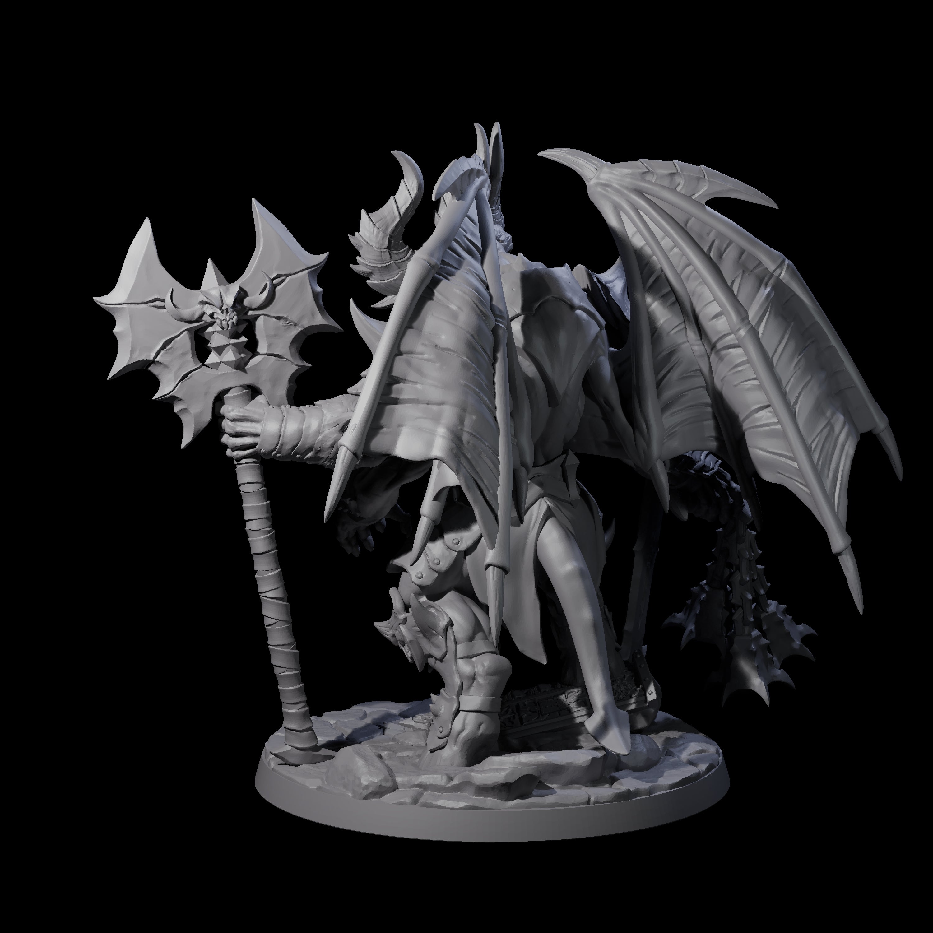 Decked Out Moloch Miniature for Dungeons and Dragons, Pathfinder or other TTRPGs