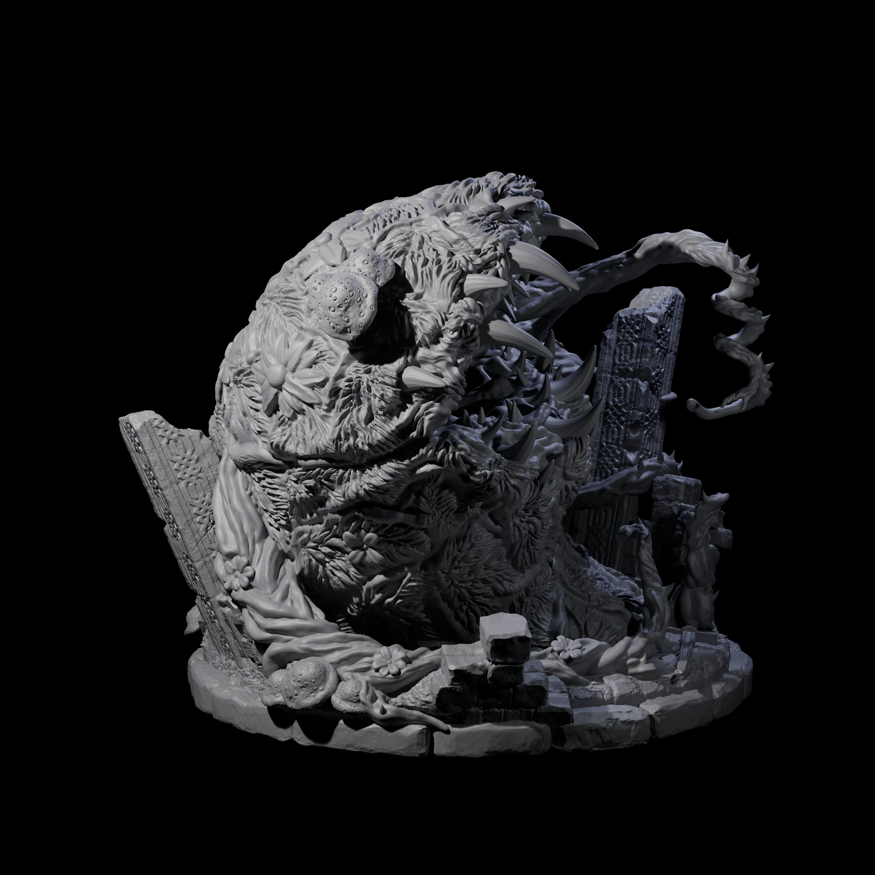 Decomposing Tendriculos Miniature for Dungeons and Dragons, Pathfinder or other TTRPGs