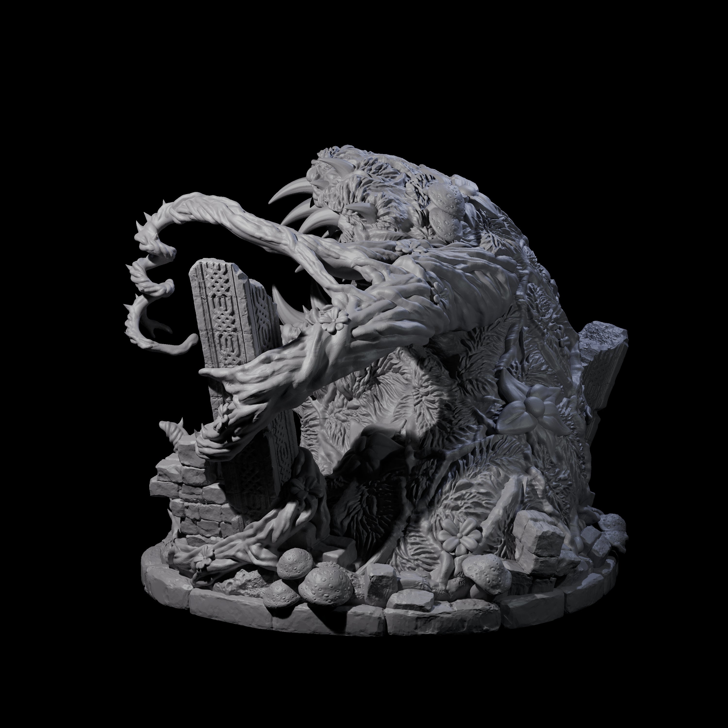 Decomposing Tendriculos Miniature for Dungeons and Dragons, Pathfinder or other TTRPGs