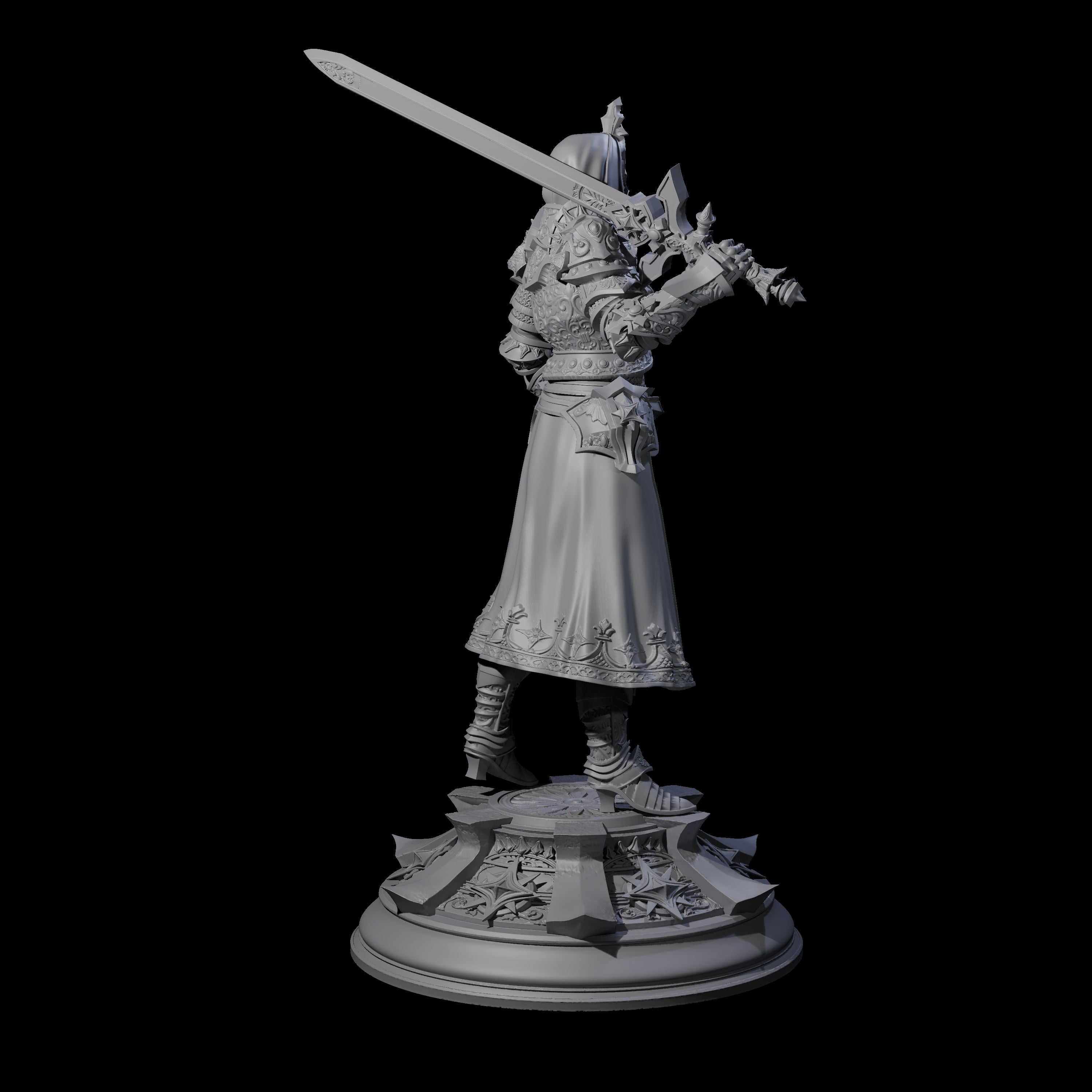 Decorated Champion Miniature for Dungeons and Dragons, Pathfinder or other TTRPGs