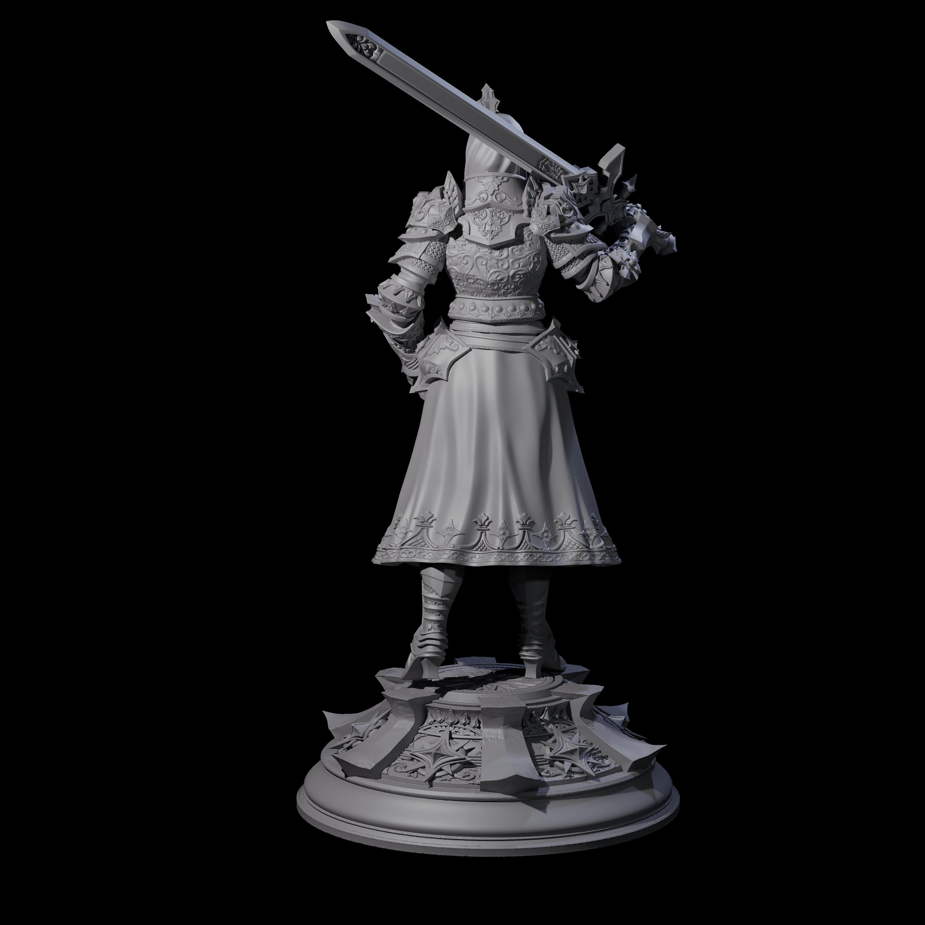 Decorated Champion Miniature for Dungeons and Dragons, Pathfinder or other TTRPGs