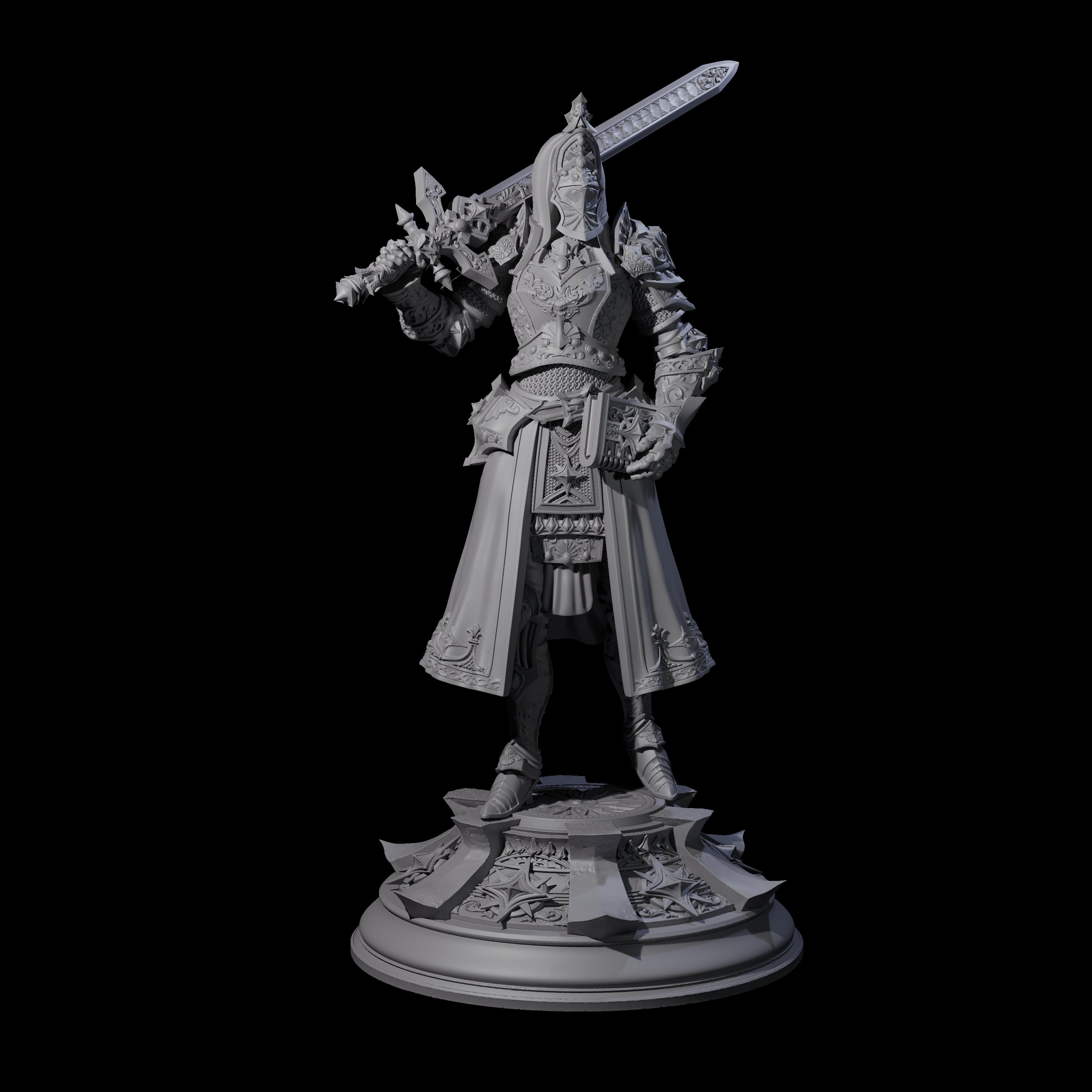 Decorated Champion Miniature for Dungeons and Dragons, Pathfinder or other TTRPGs