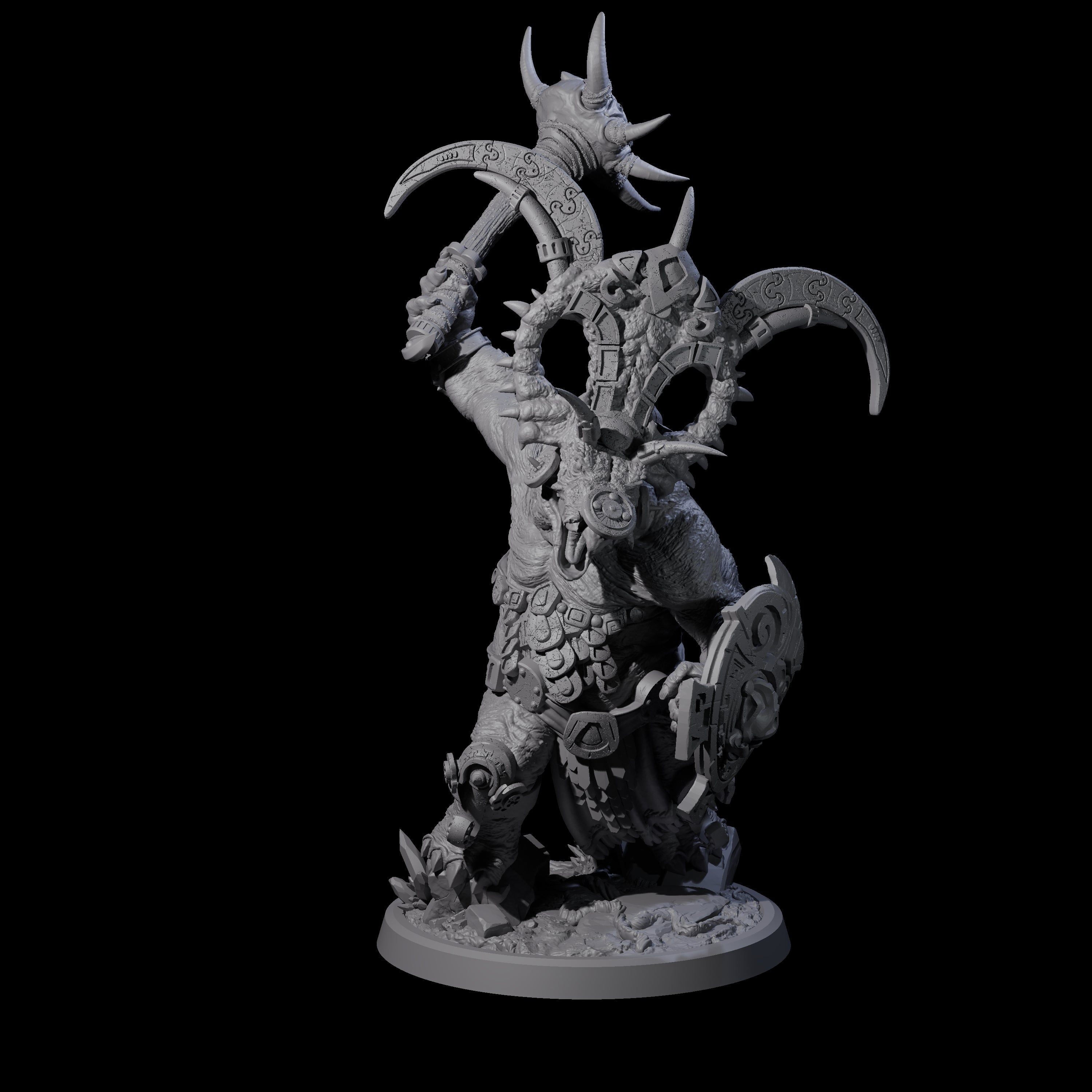 Decorated Dinosaur Lizardfolk Warrior A Miniature for Dungeons and Dragons, Pathfinder or other TTRPGs