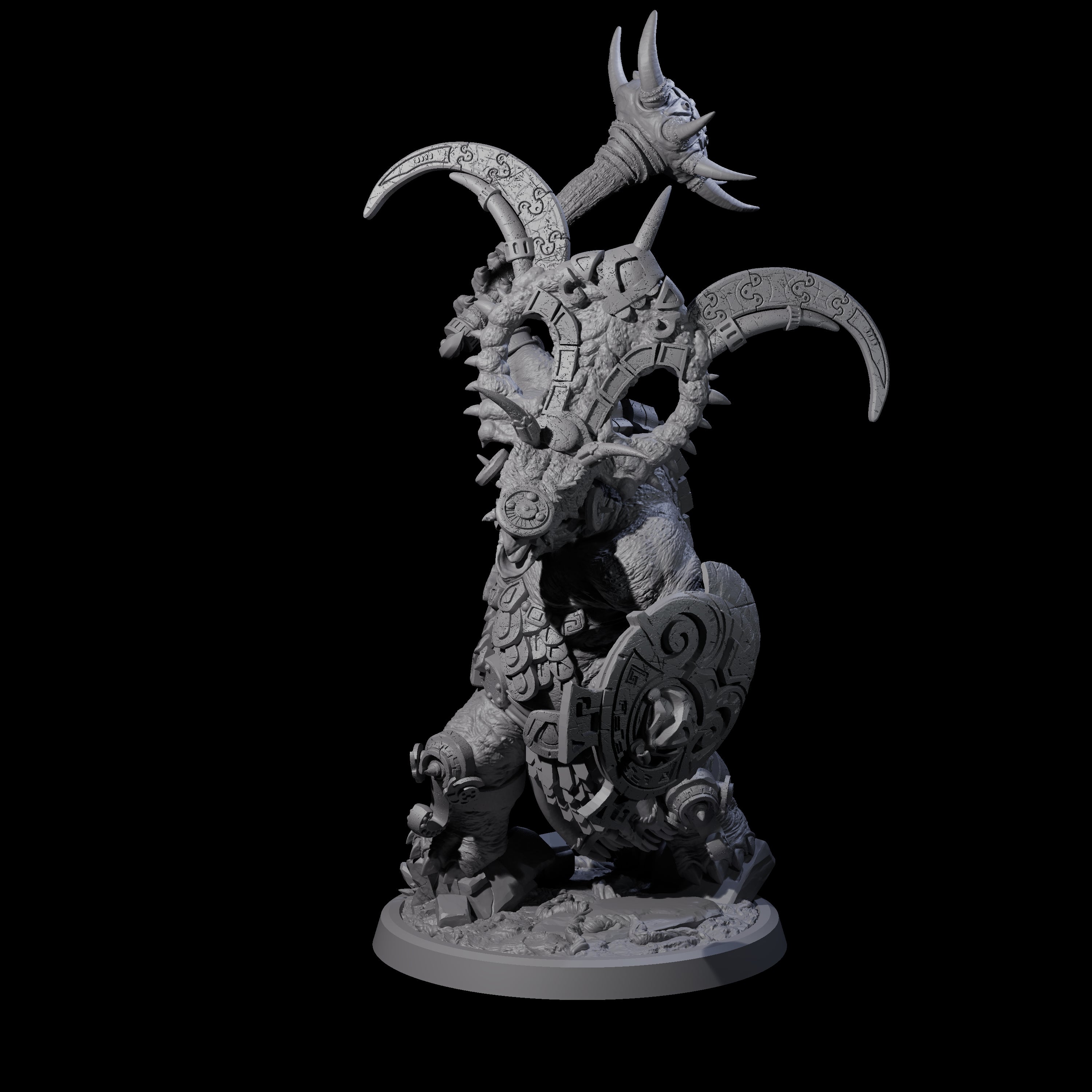 Decorated Dinosaur Lizardfolk Warrior A Miniature for Dungeons and Dragons, Pathfinder or other TTRPGs