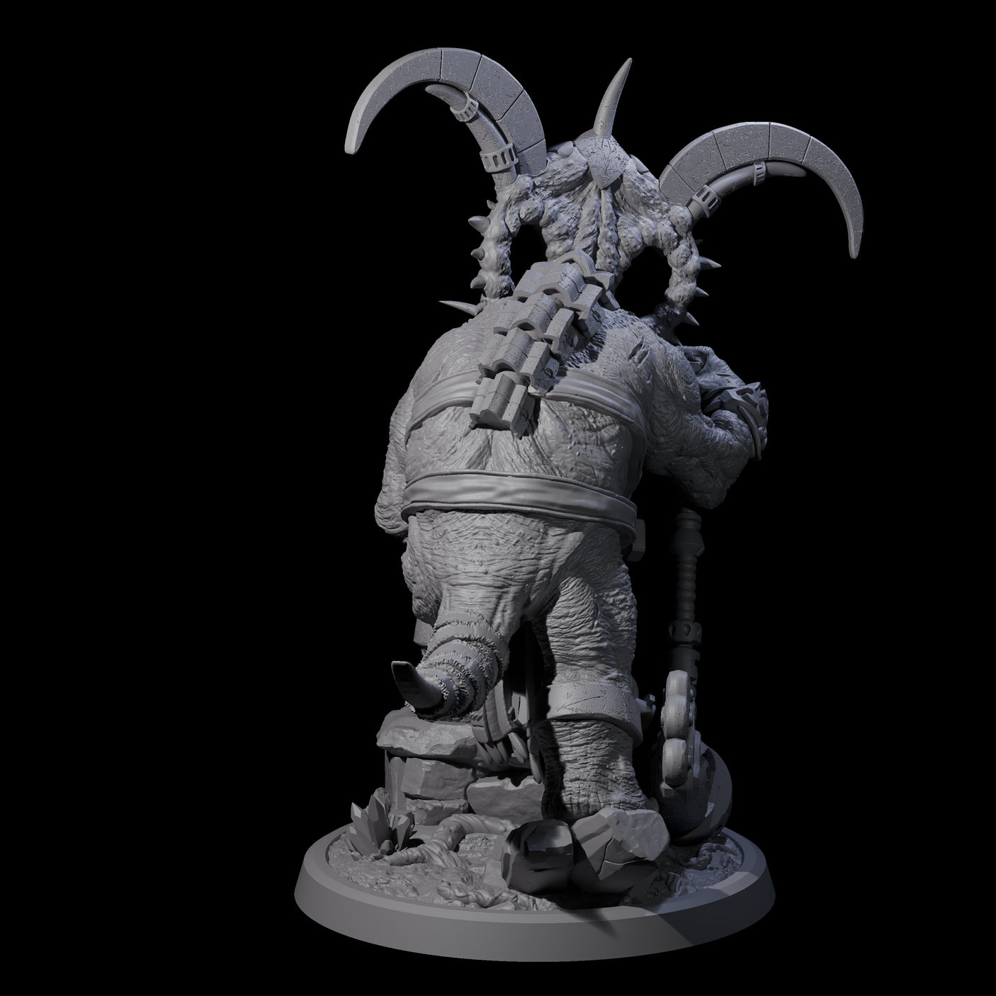 Decorated Dinosaur Lizardfolk Warrior C Miniature for Dungeons and Dragons, Pathfinder or other TTRPGs