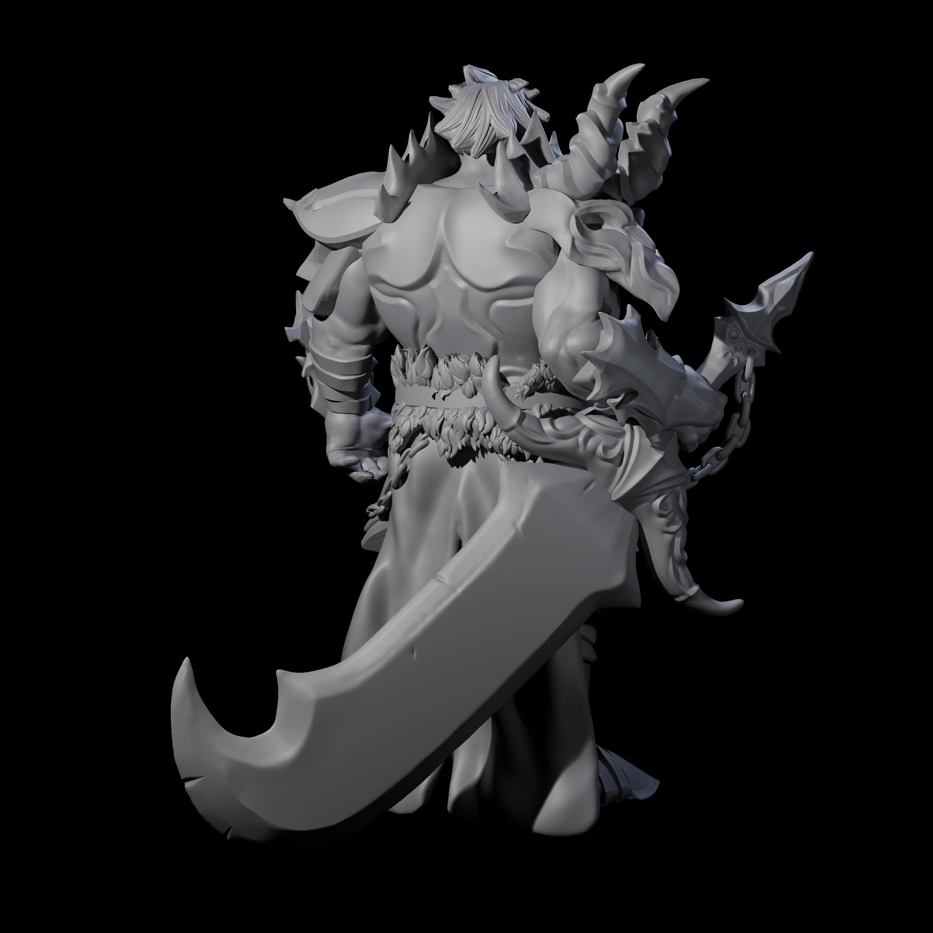 Decorated Dragon Guard Leader Miniature for Dungeons and Dragons, Pathfinder or other TTRPGs