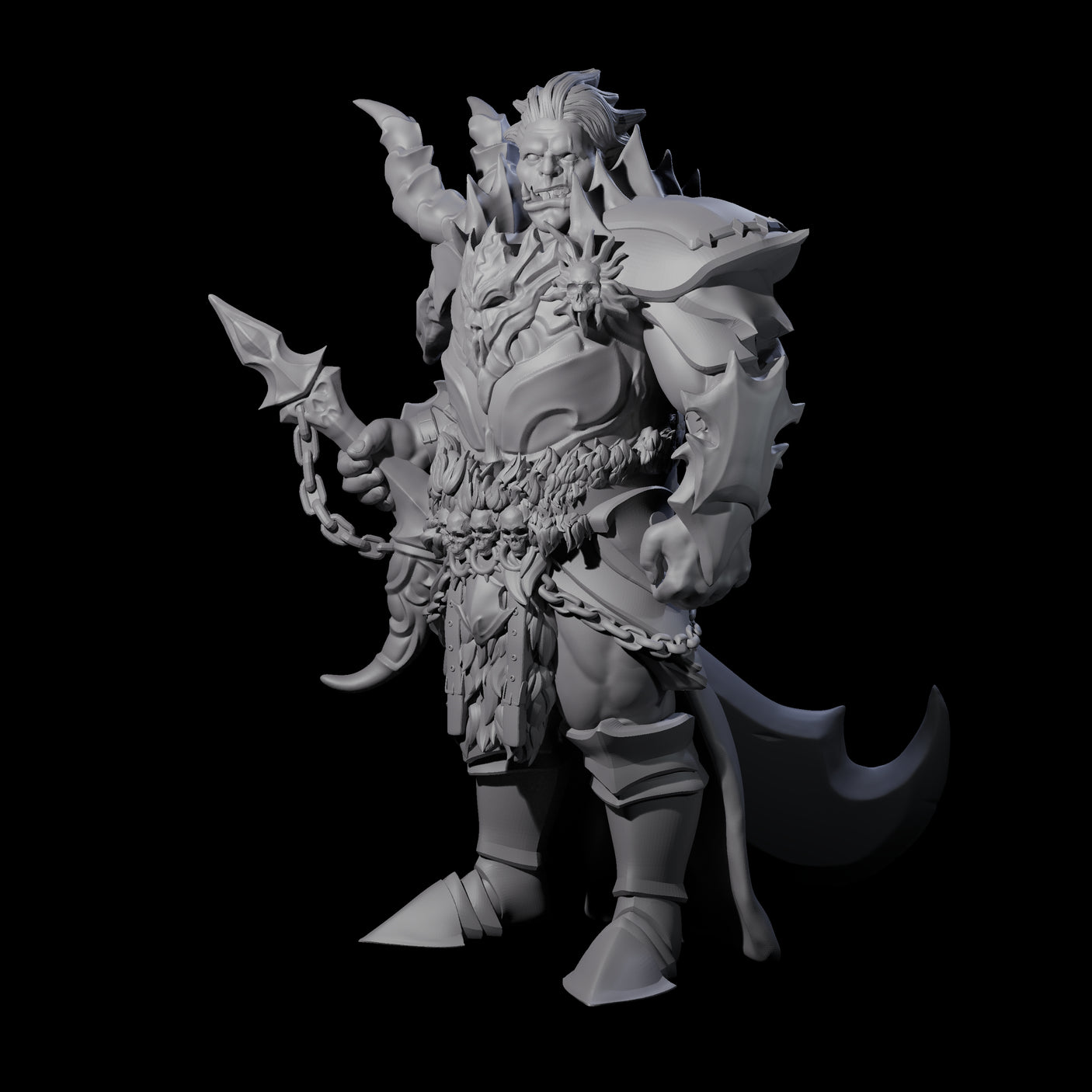 Decorated Dragon Guard Leader Miniature for Dungeons and Dragons, Pathfinder or other TTRPGs