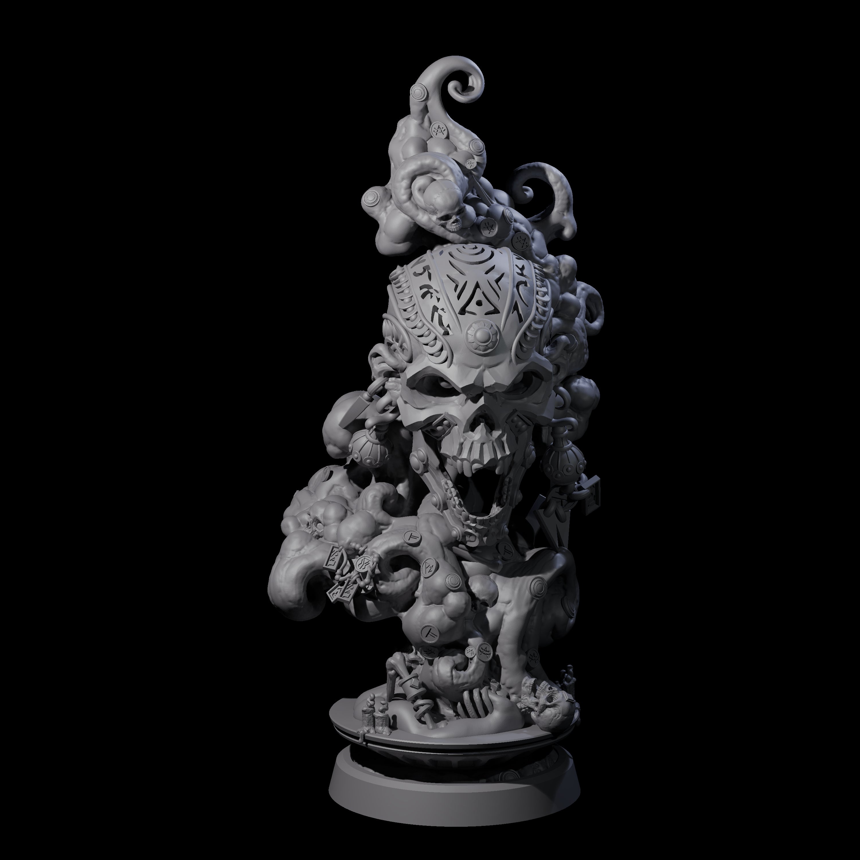 Decorated Flameskull A Miniature for Dungeons and Dragons, Pathfinder or other TTRPGs