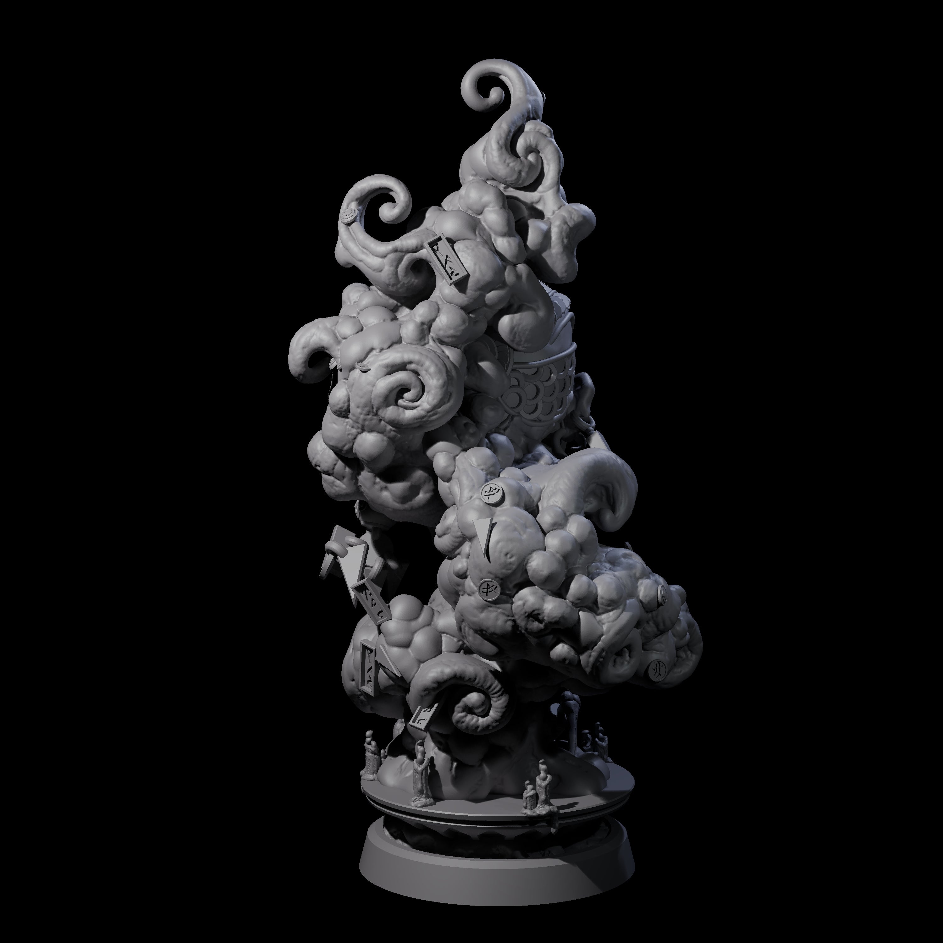 Decorated Flameskull A Miniature for Dungeons and Dragons, Pathfinder or other TTRPGs