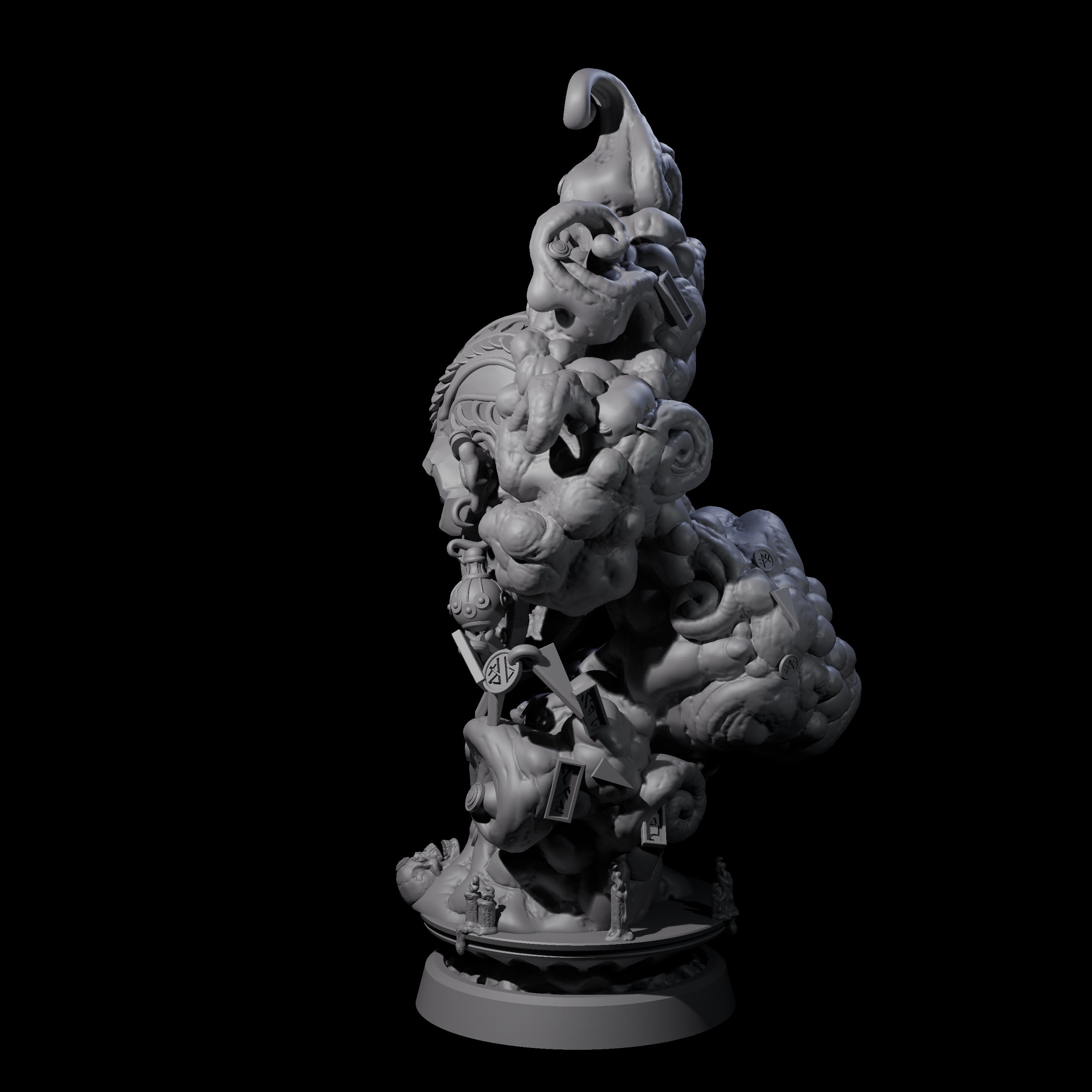 Decorated Flameskull A Miniature for Dungeons and Dragons, Pathfinder or other TTRPGs